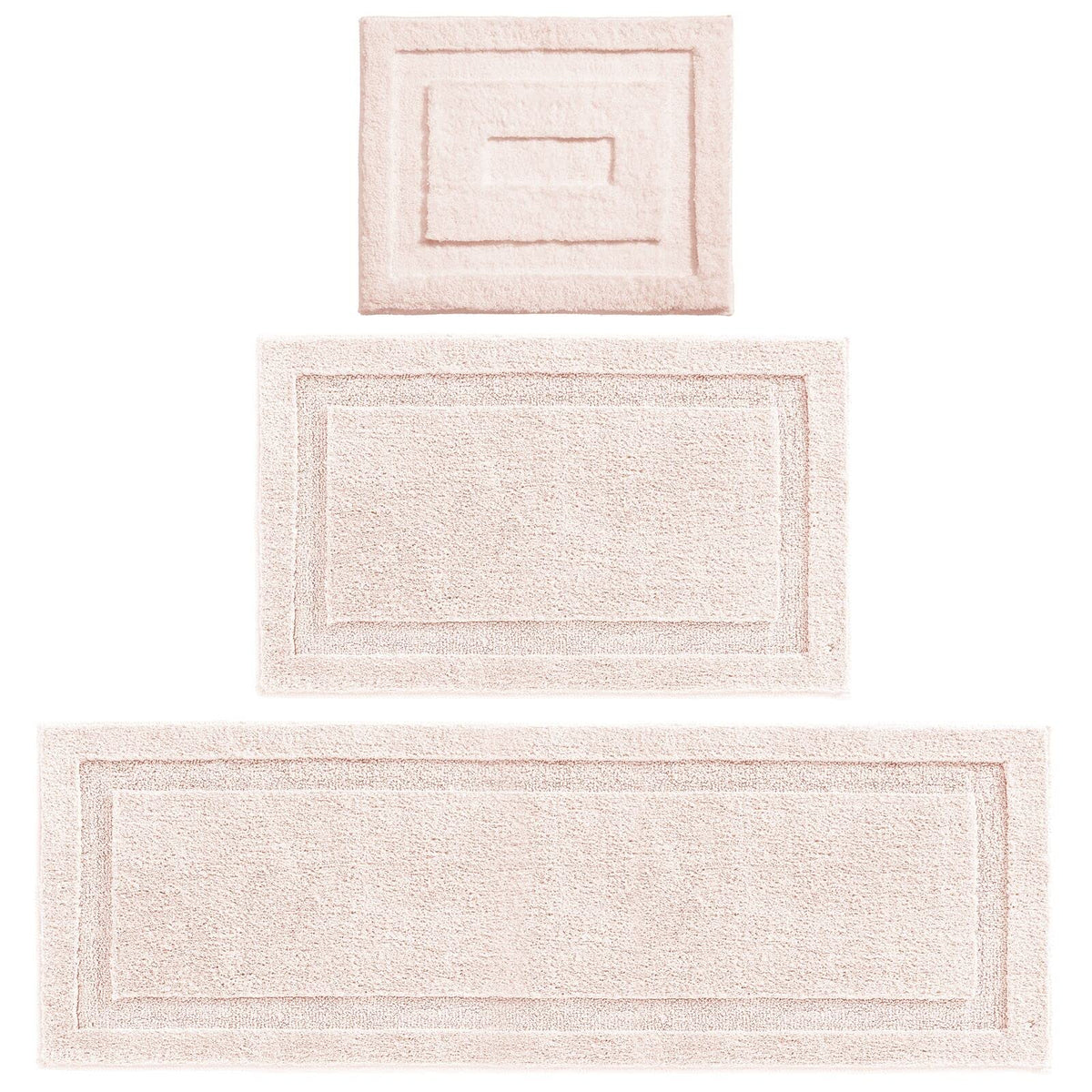 Mdesign Microfiber Soft Polyester Bathroom Rugs For Indoor Bath, Tub, Shower Floor Water Absorbent, Machine Washable, Non-Slip R