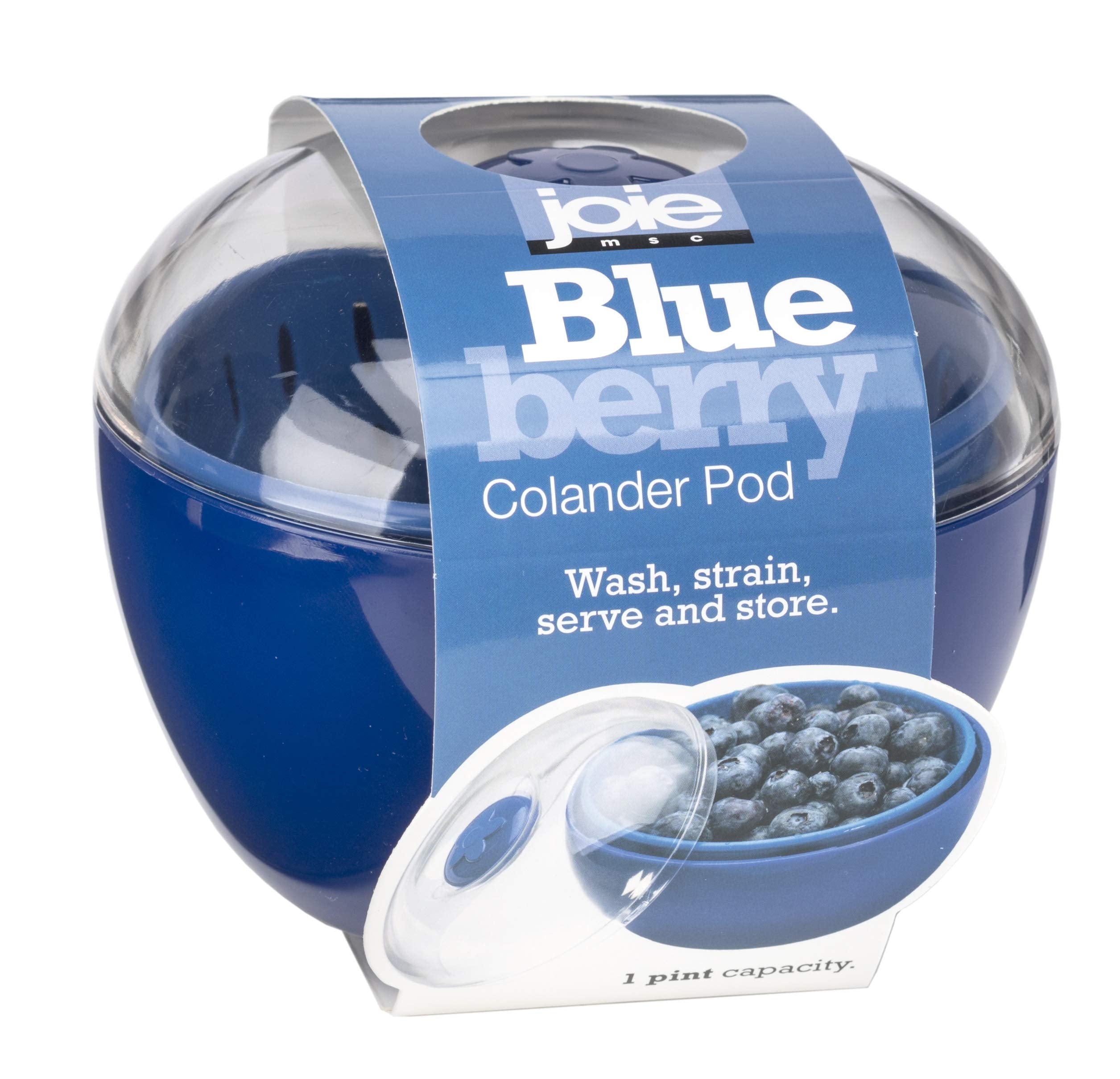 Joie Berry Colander Pod Wash, Strain, Serve And Store (Blueberry)
