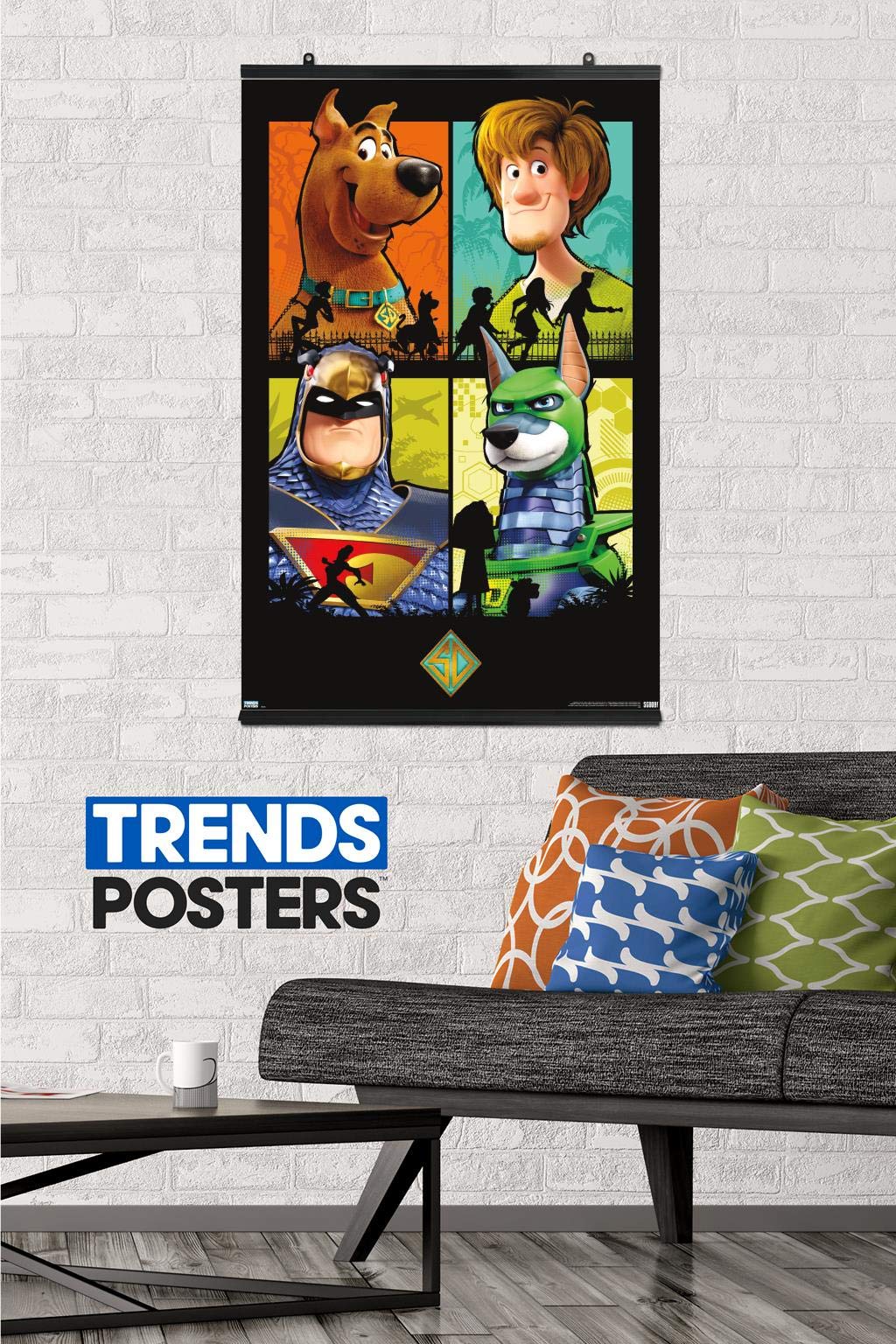 Trends International Scooby- Doo: Scoob! - Grid Wall Poster, 22.375'' X 34'', Poster & Clip Bundle
