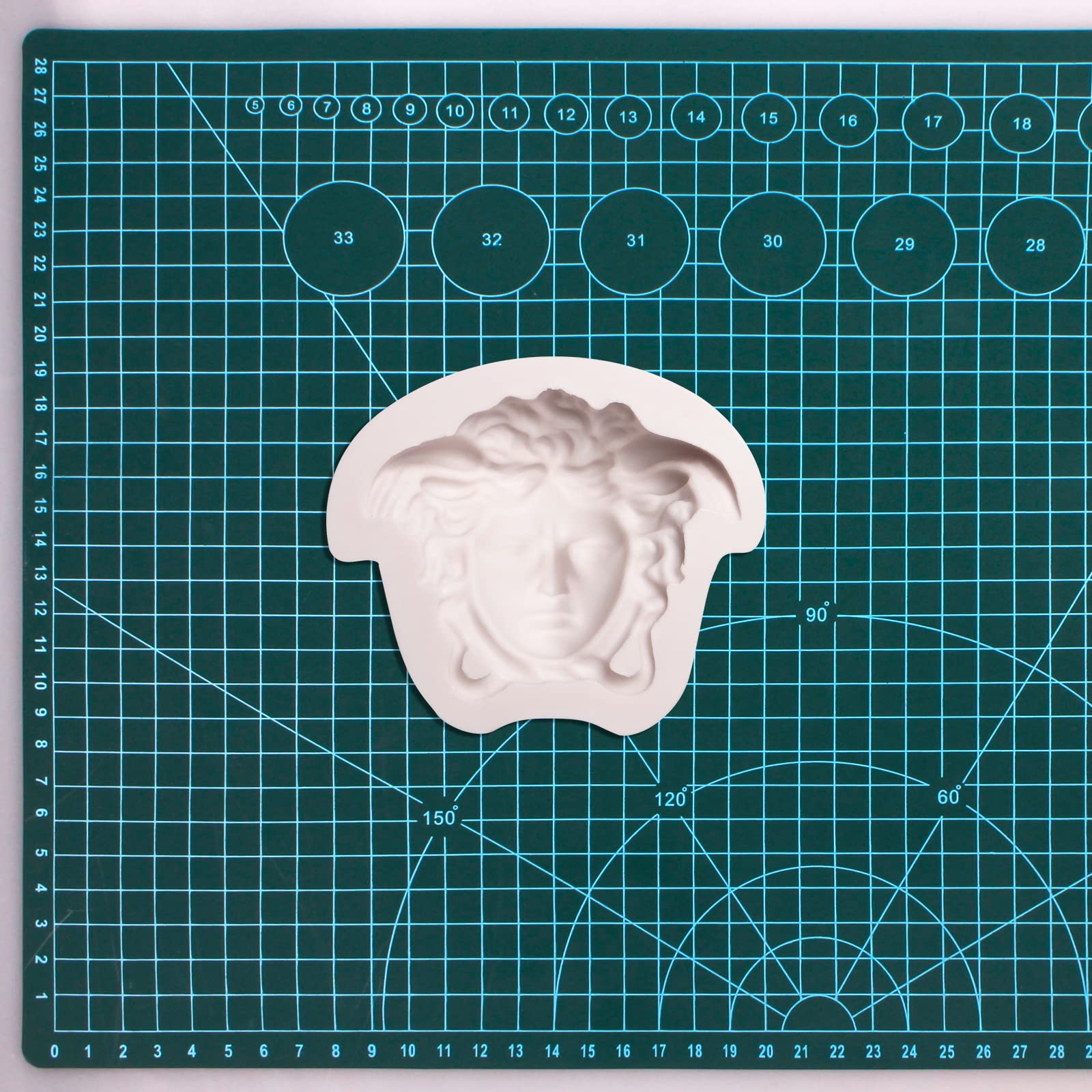 Medusa Fondant Silicone Mold, Mythology Goddess Chocolate Baking Mold, Cartoon Head Craft Decor Mold For Cake Decoration Cupcake