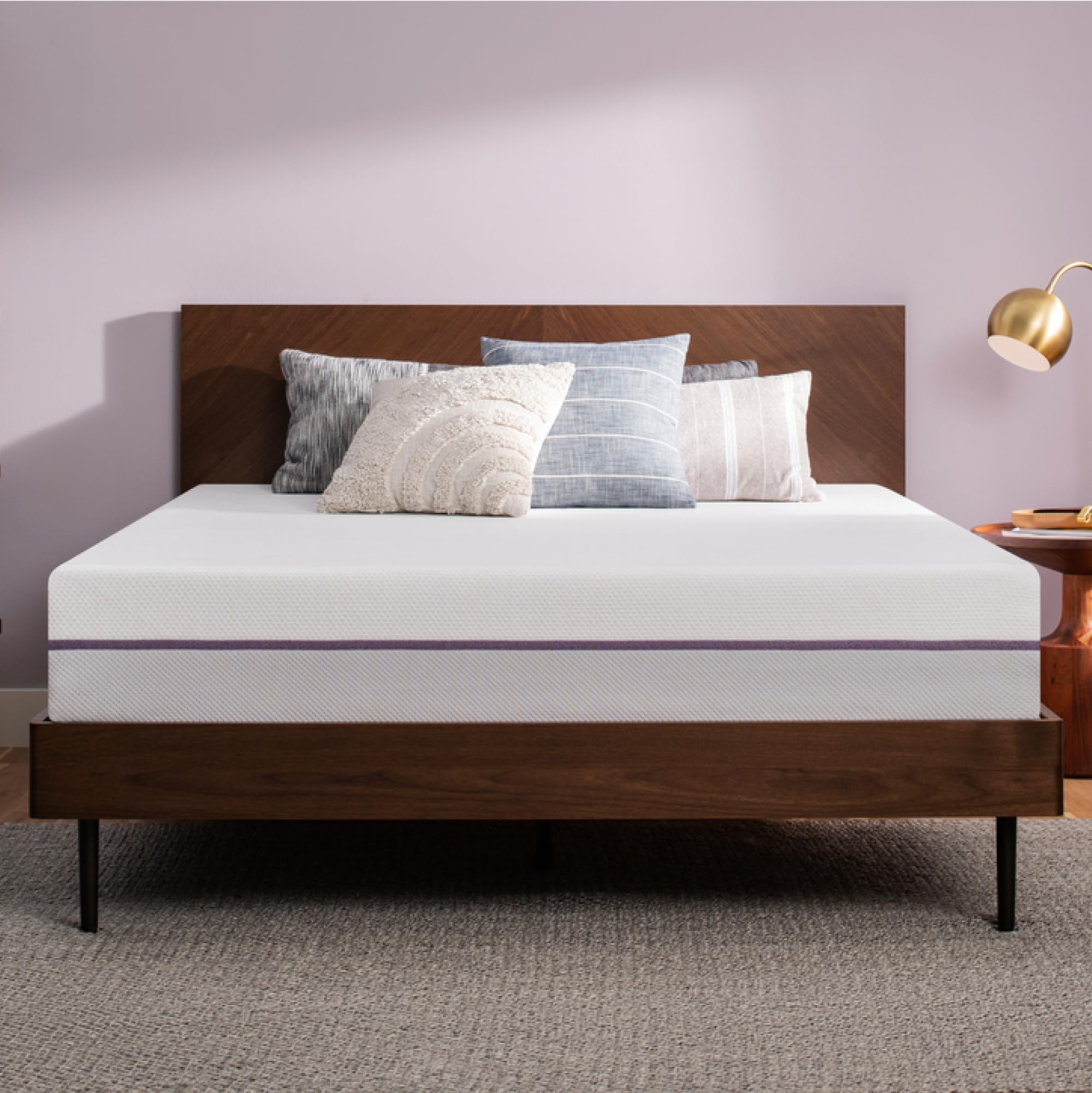 Purple The Mattress - Queen, 9.25 GelFlex Grid, Better Than Memory Foam, Pressure Relief, Temperature Neutral, Breathable, Motio