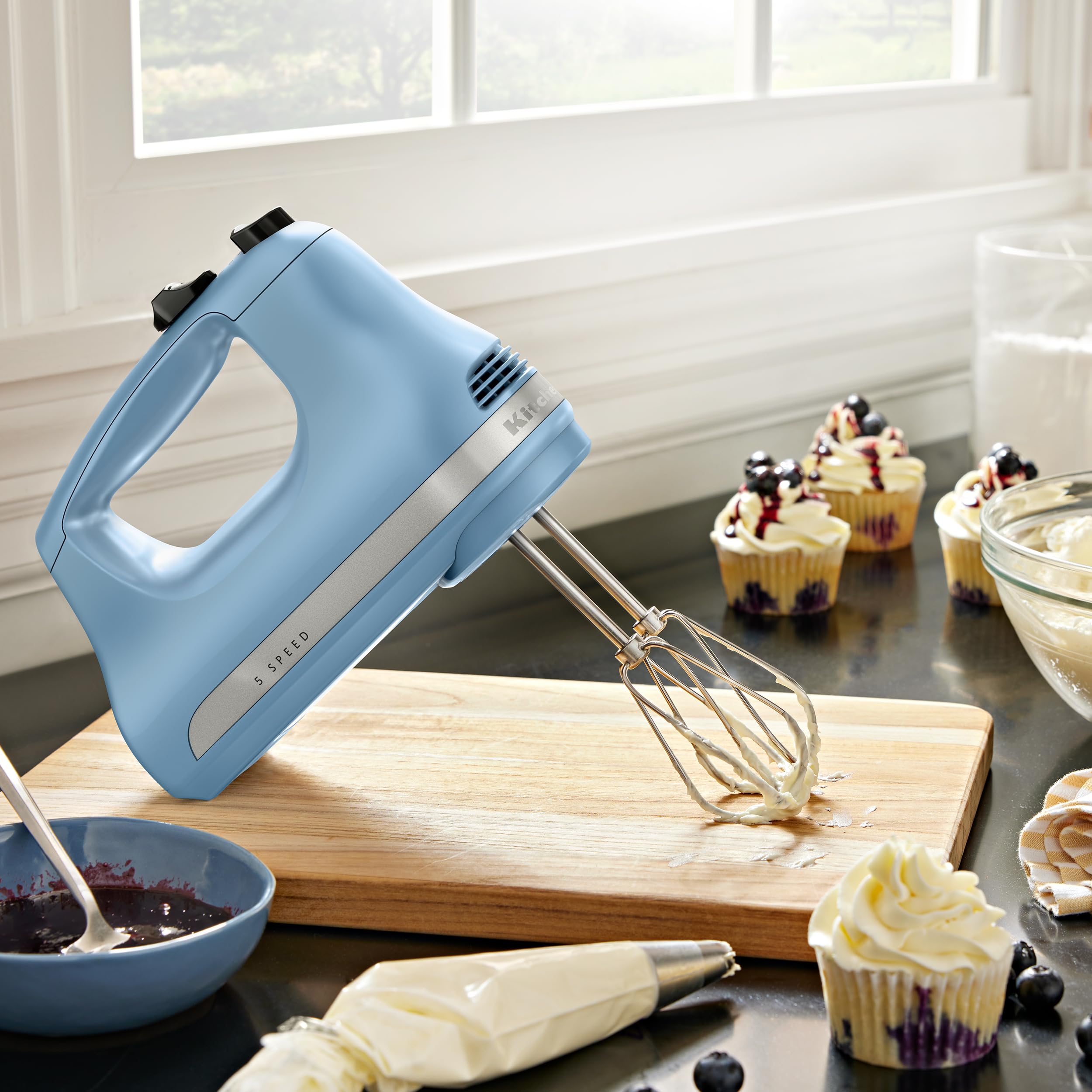 Kitchenaid 5-Speed Ultra Power Hand Mixer, Velvet Bue