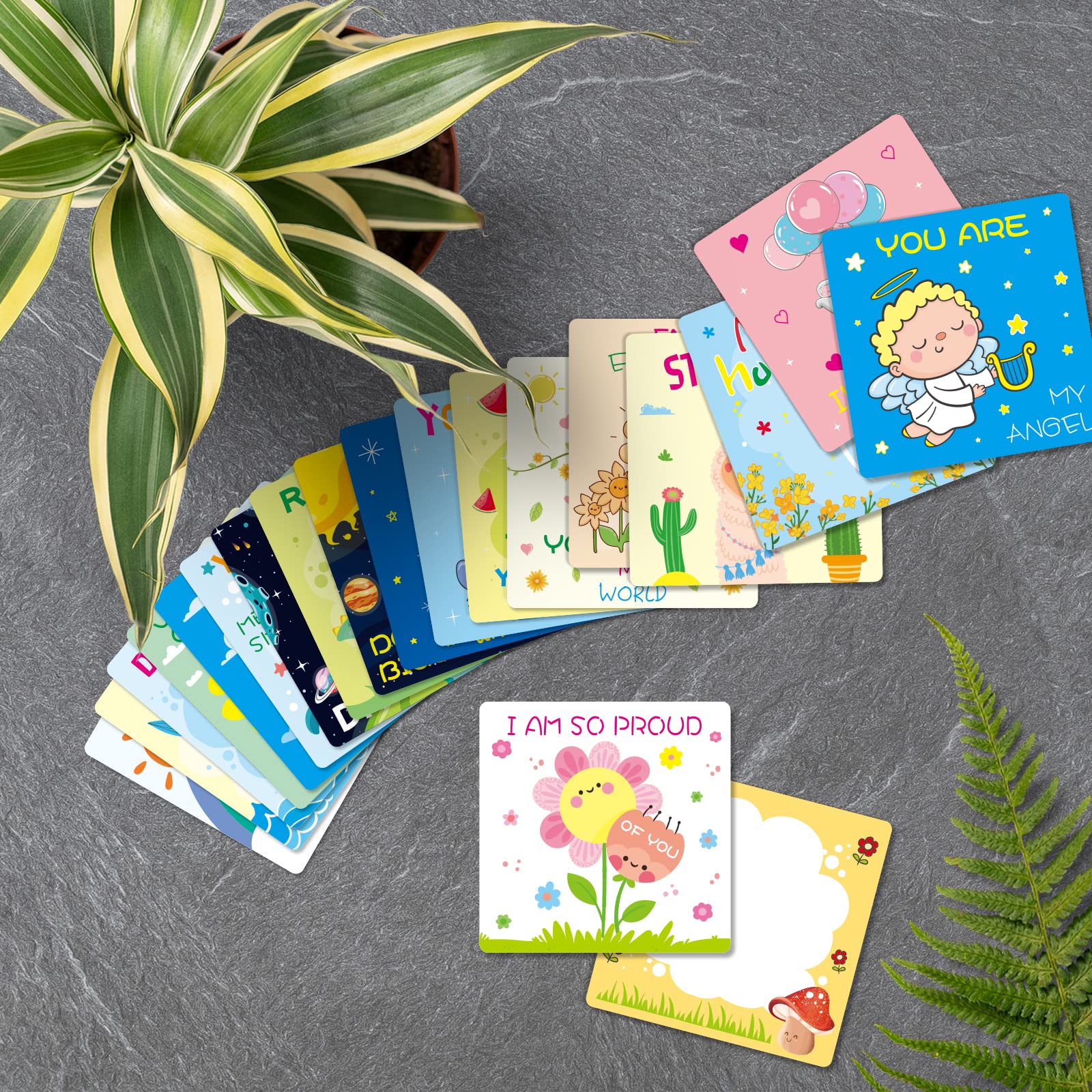Cute Lunch Box Notes For Kids 108 Pack Funny Pun Daily Inspirational Motivational Encouragement Thinking Of You Cards For Boys A