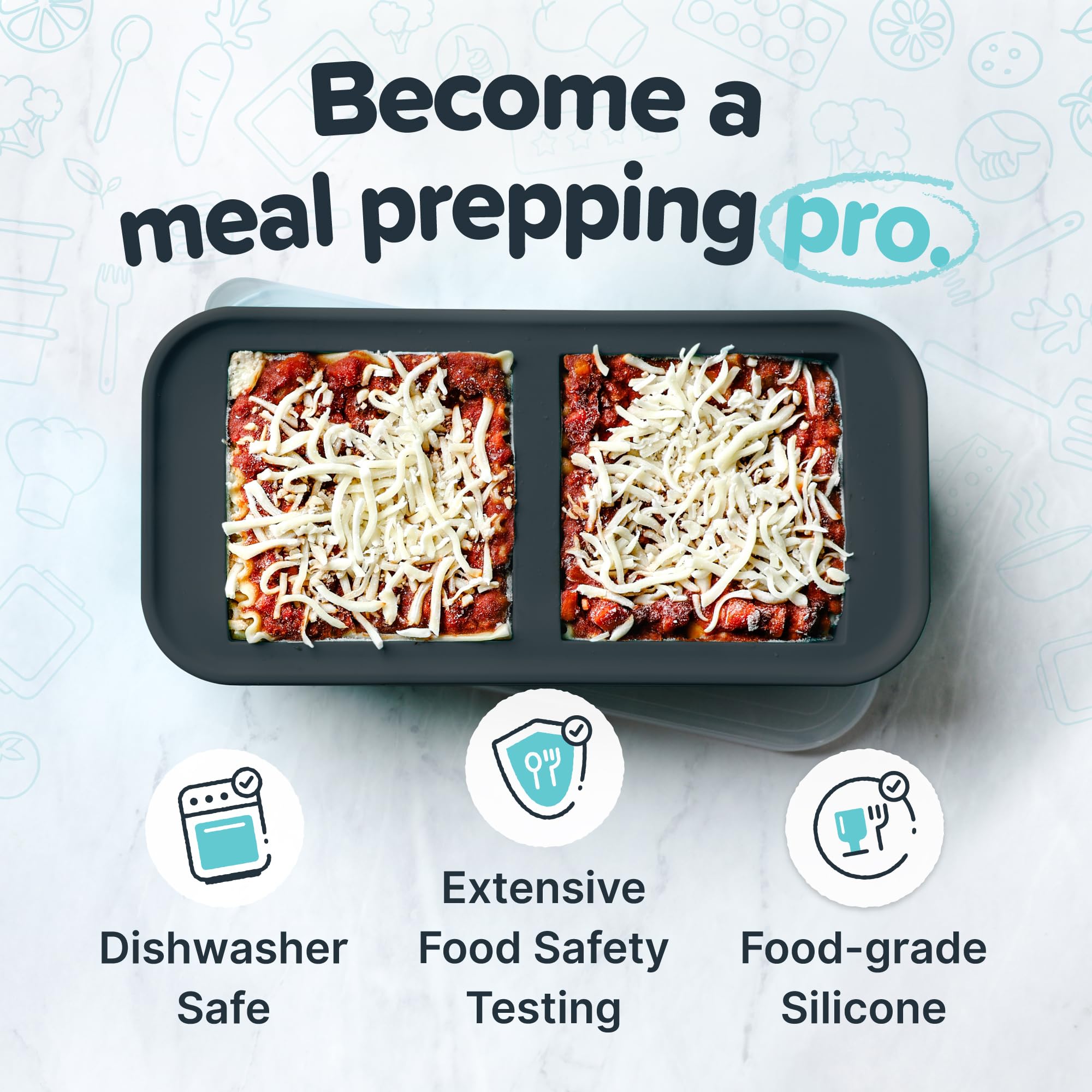 Souper Cubes 2 Cup Silicone Freezer Tray With Lid - Easy Meal Prep Container And Kitchen Storage Solution - Silicone Mold For So