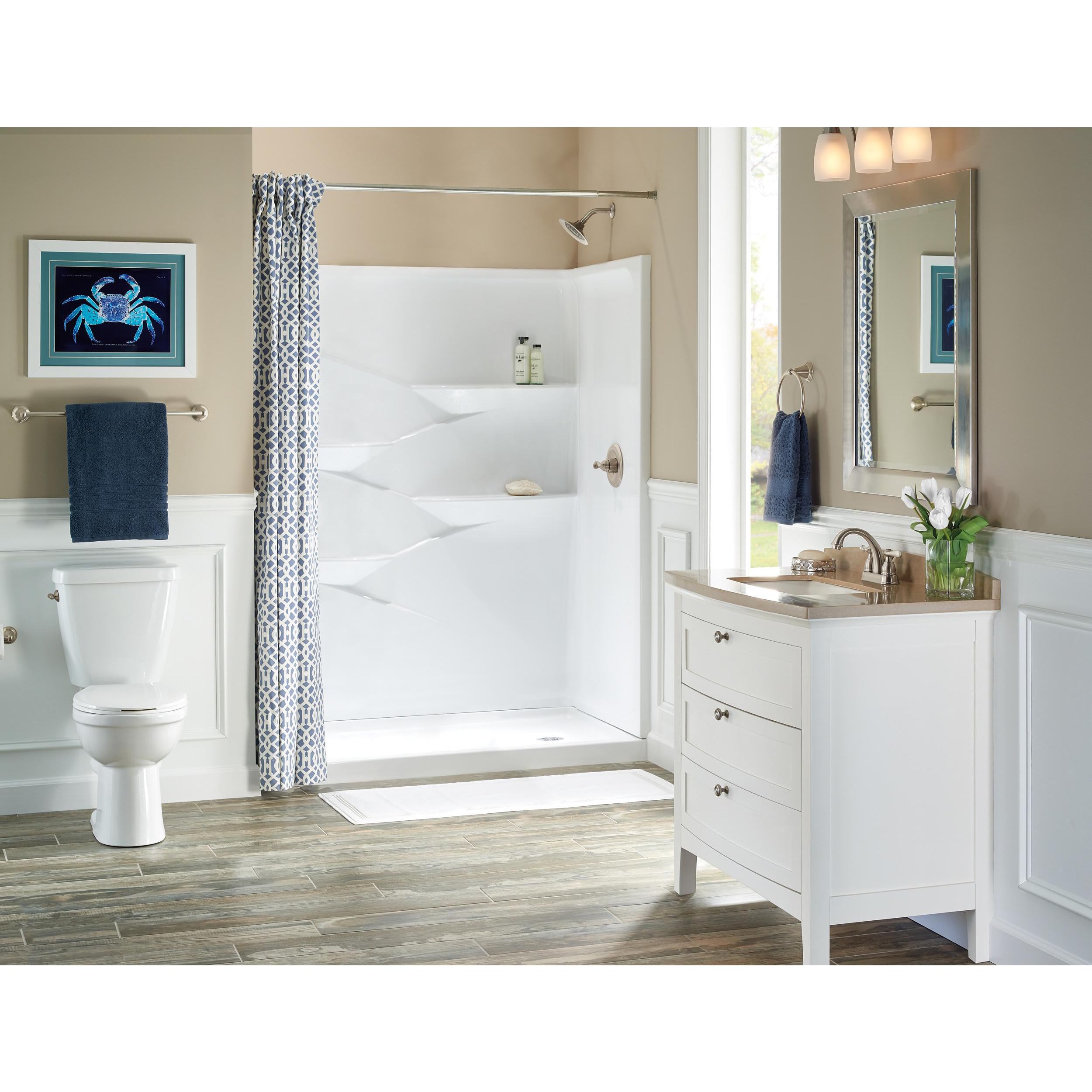 Delta 79646-Bn Windemere Towel Ring, 6.37 X 2.84 X 7.25 Inches, Spotshield Brushed Nickel