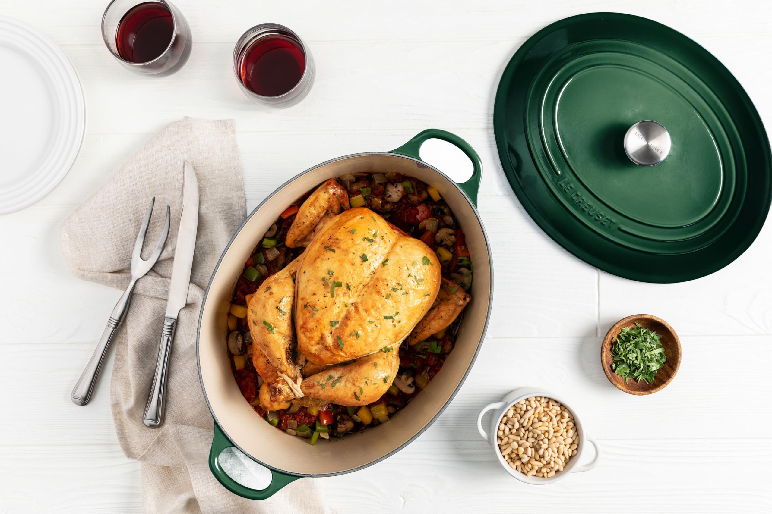 Le Creuset Enameled Cast Iron Dutch Oven, 8 Qt, Artichaut, Model LS2502-33795SS