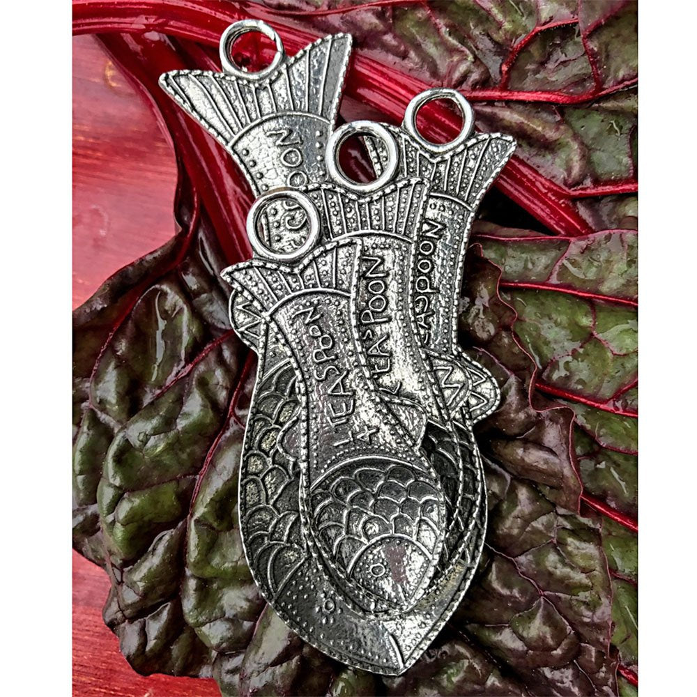 Crosby & Taylor Fish Pewter Measuring Spoons
