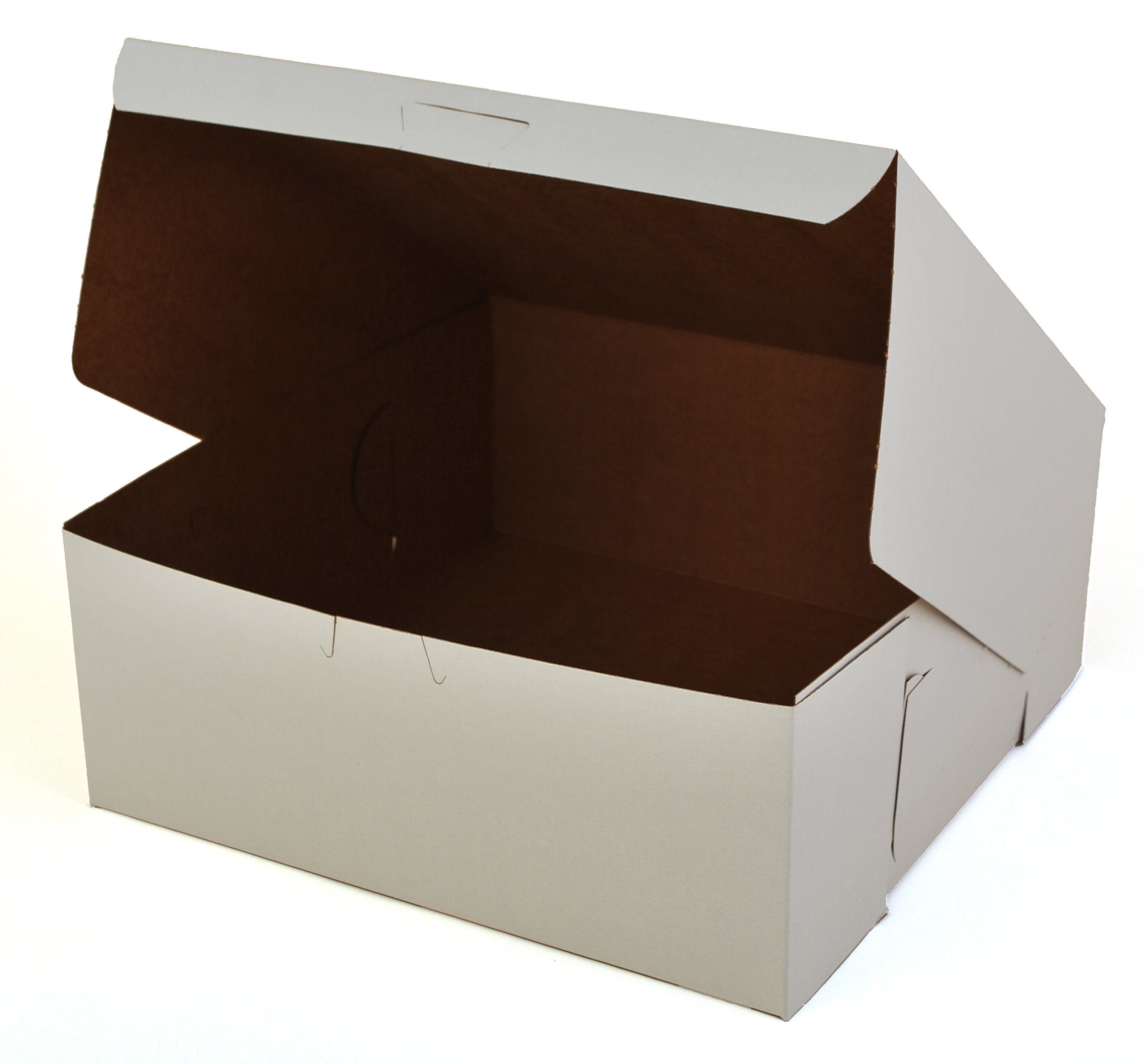 Southern Champion Tray 0973 Premium Clay-Coated Kraft Paperboard White Non-Window Lock Corner Bakery Box, 10 Length X 10 Wid