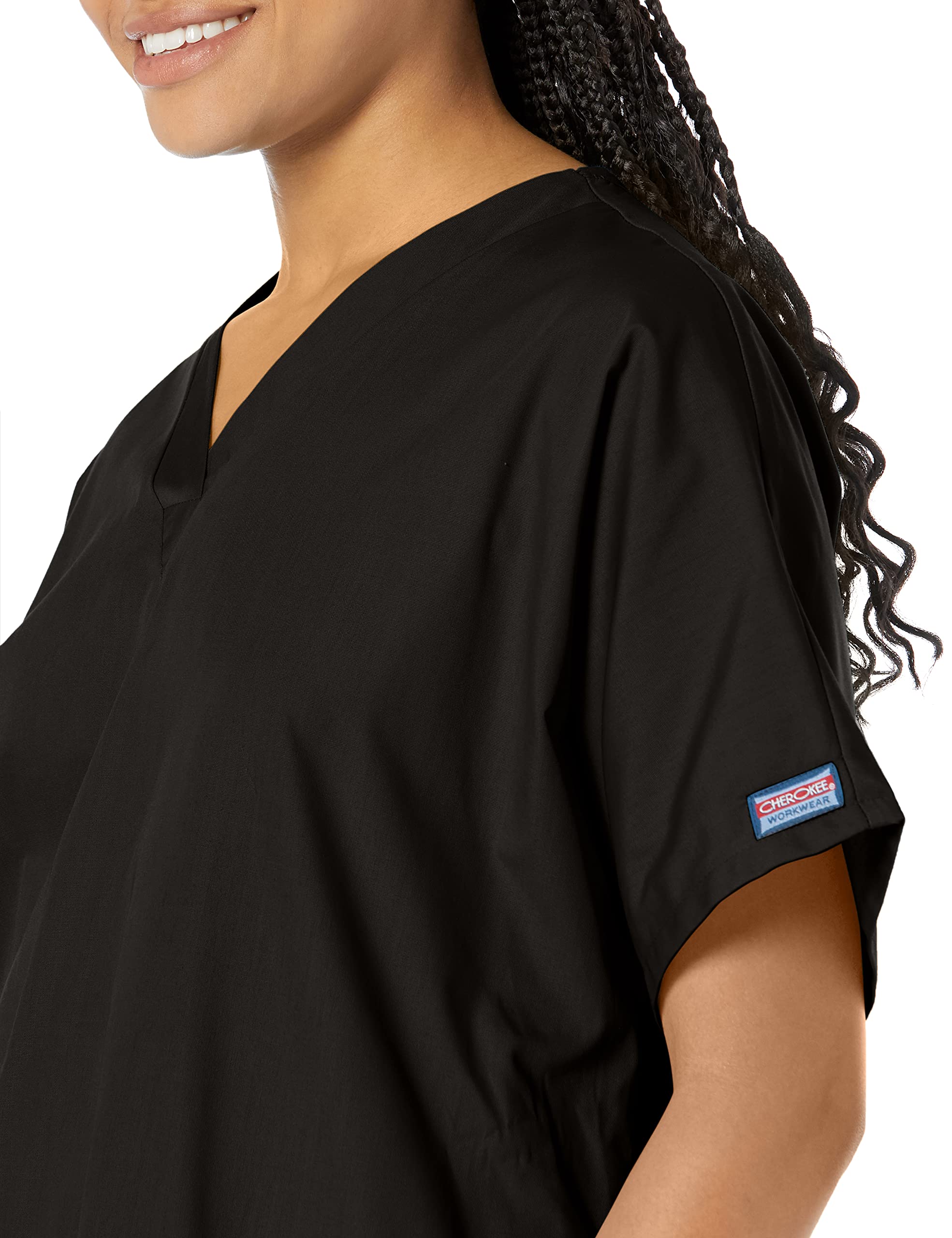 Scrubs For Women Workwear Originals V-Neck Top 4700, Xl, Black
