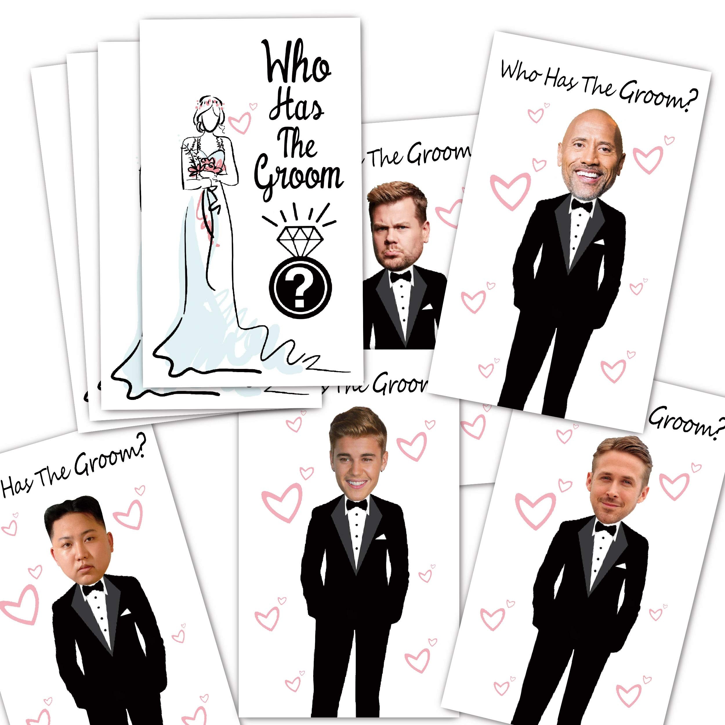Cute Bridal Shower Games - Scratch Off Bridal Shower Game.Funny Bachelorette Party Games - Who Has The Groom - 33 Sheets