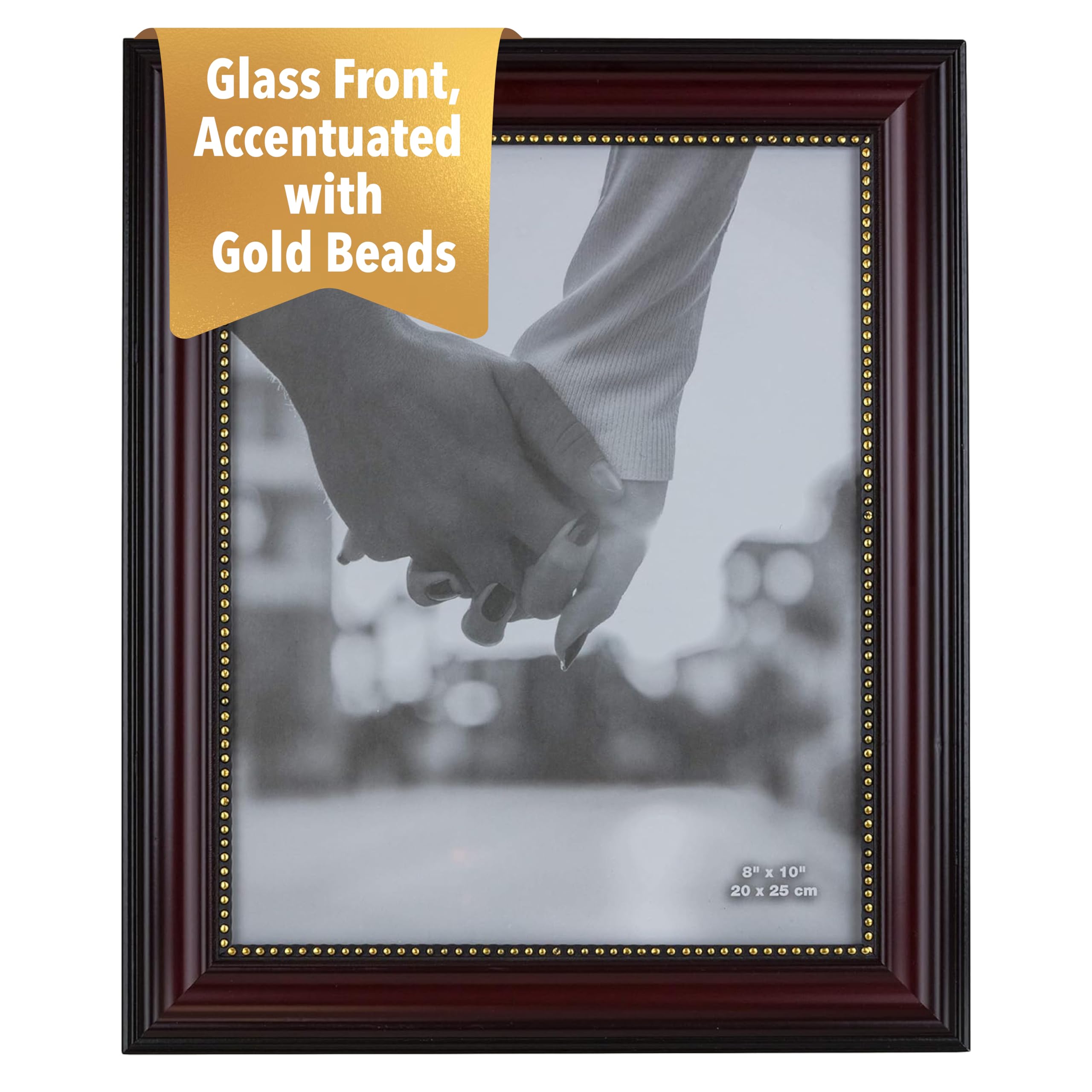 Kiera Grace Classic Traditional Lucy Picture Frame, 8 x 10, Dark Brown