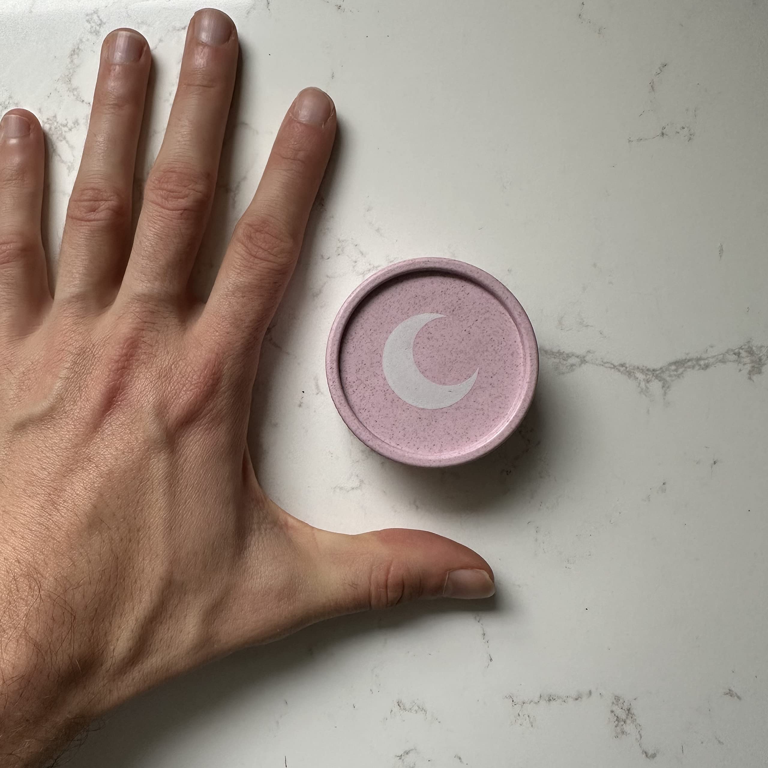 Brando Moon 2-Inch Plant-Based Pink Small Crusher - 2 Piece Small Kitchen Cute Crusher With Moon - Made From Plants - Eco-Friend