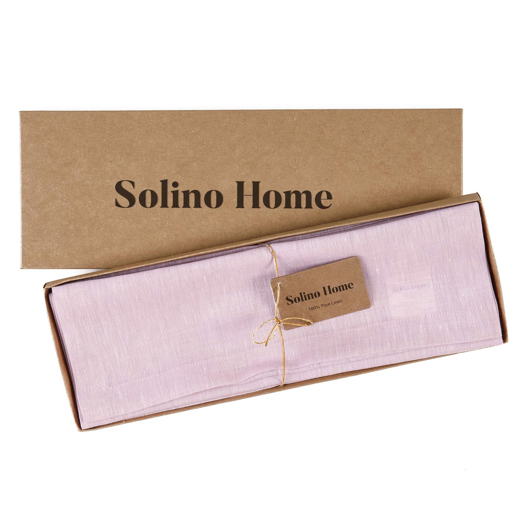 Solino Home Linen Placemats 19'' L X 14'' W Inch - 100% Pure Linen Bubblegum Pink Cloth Placemats Set Of 4 - Athena, Washable Fa