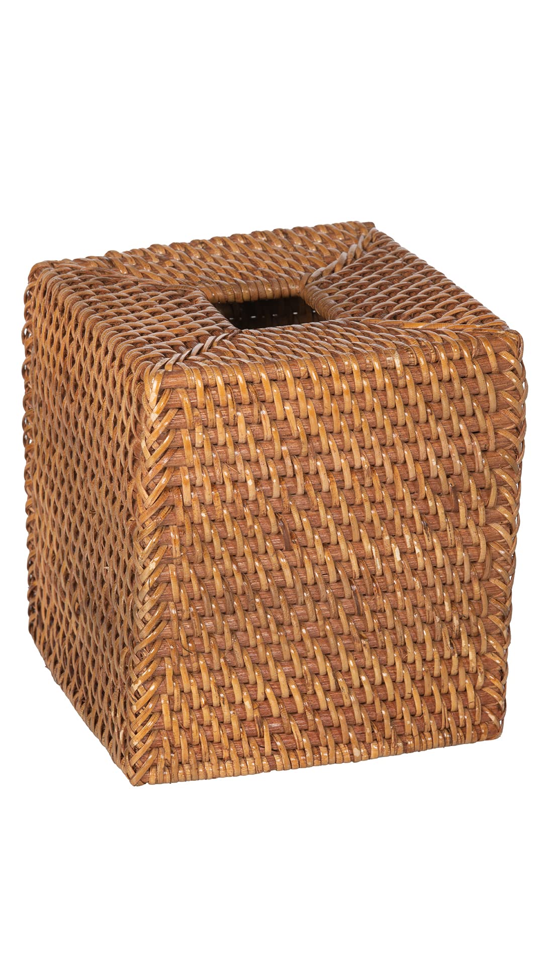 Kouboo Loma Square Rattan Tissue Box Cover (Brown)
