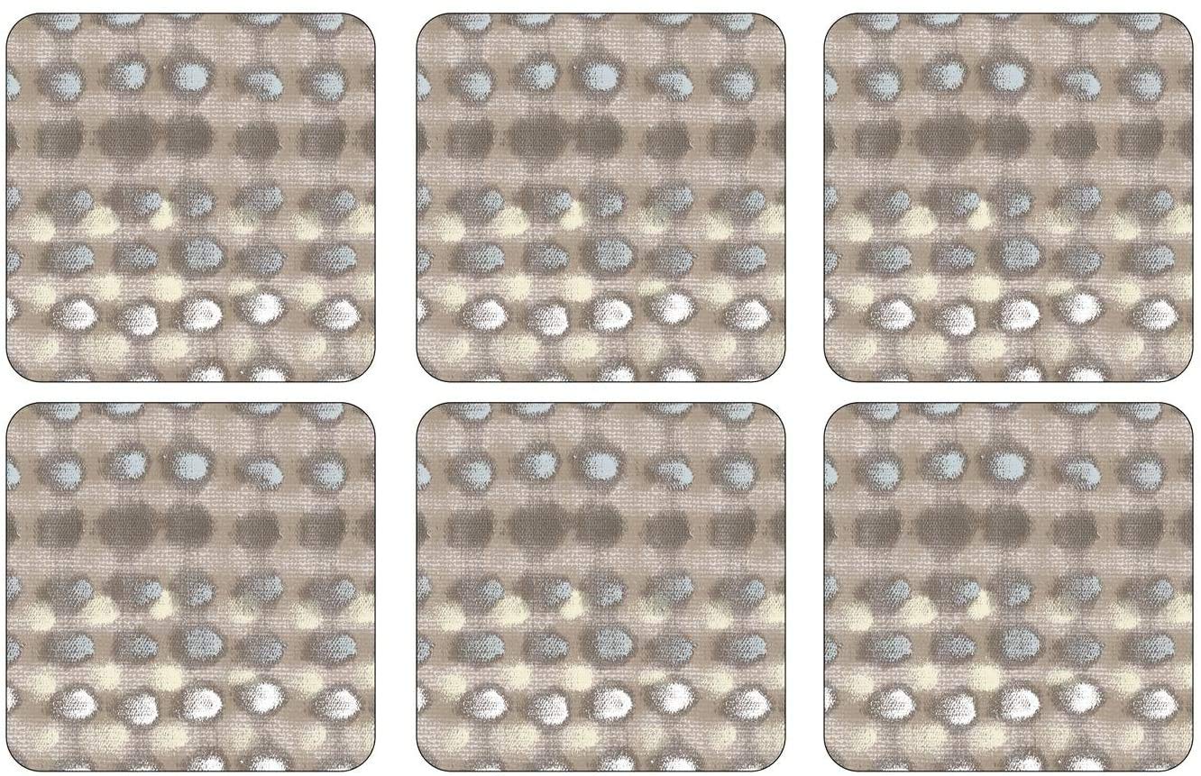 Pimpernel Pure Collection Coasters | Set Of 6 | Cork Backed Board | Heat And Stain Resistant | Drinks Coaster For Tabletop Prote