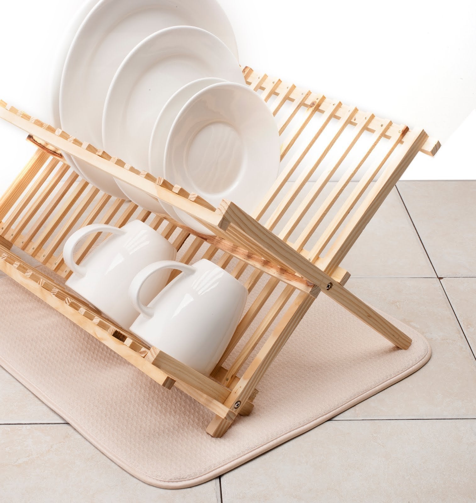 Norpro Mircofiber Drying Dish Mat, 16 X 18-Inch, Beige