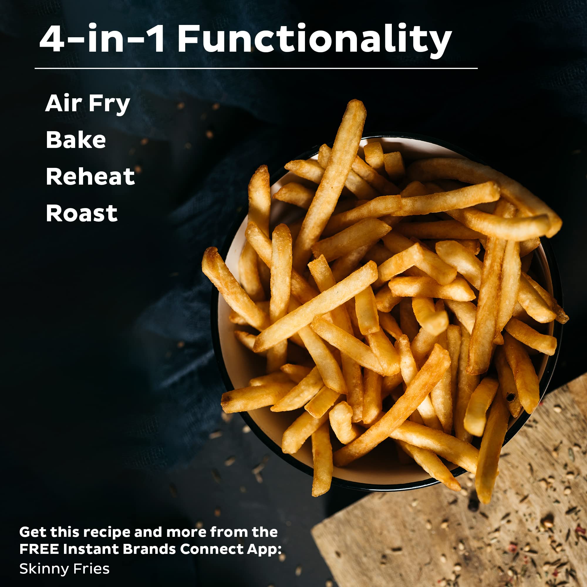 Instant Pot Vortex 2QT Mini Air Fryer, Aqua - Crisps, Bakes, Roasts, Dishwasher-Safe, Includes 100+ Recipes, Model 140-3013-01