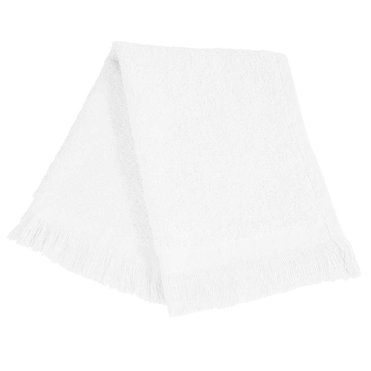 Totebagfactory (12 Pack Set Of 12- Promotional Priced Fingertip Towels (White)