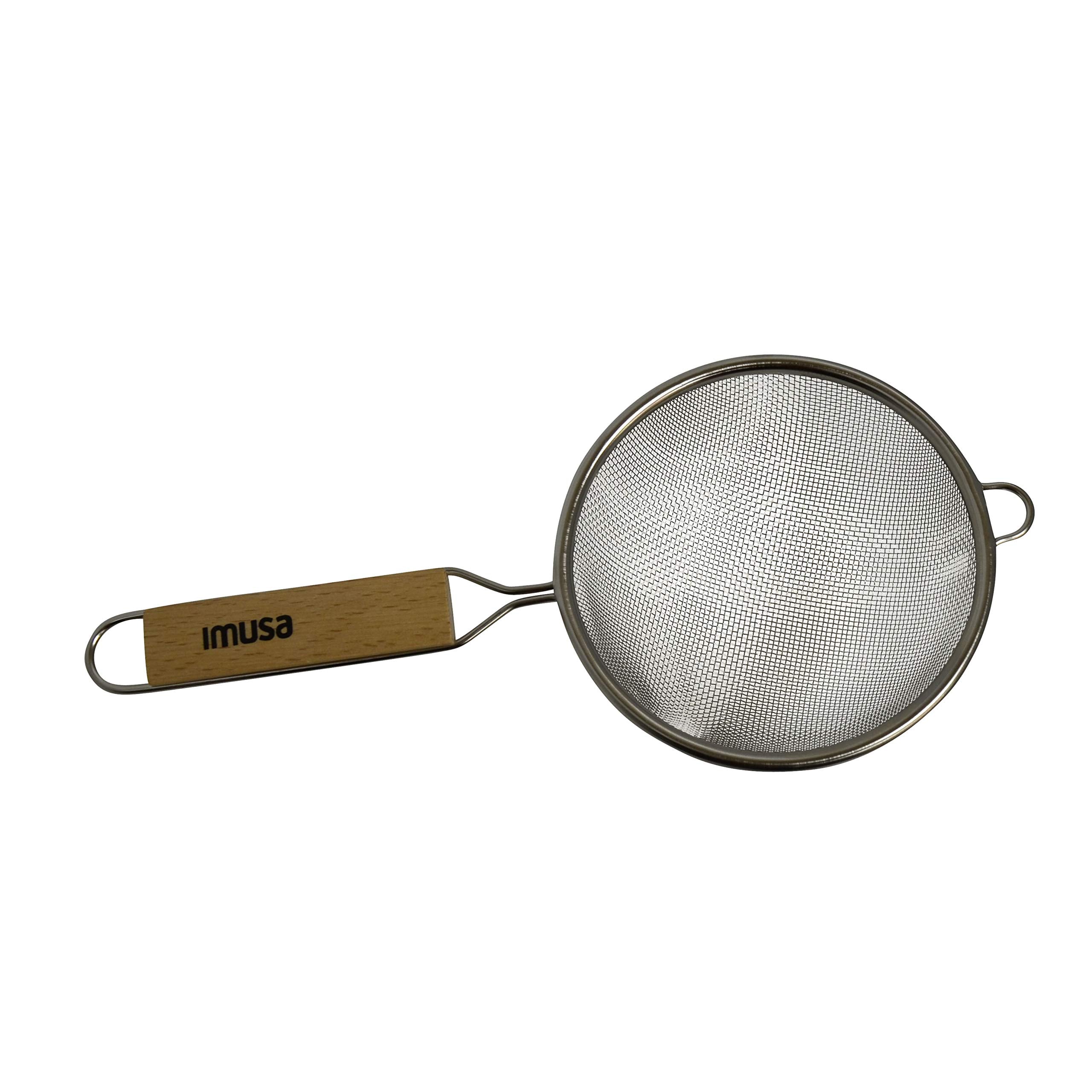 Imusa Usa Wood Stainless Steel Strainer Handle 8-Inch