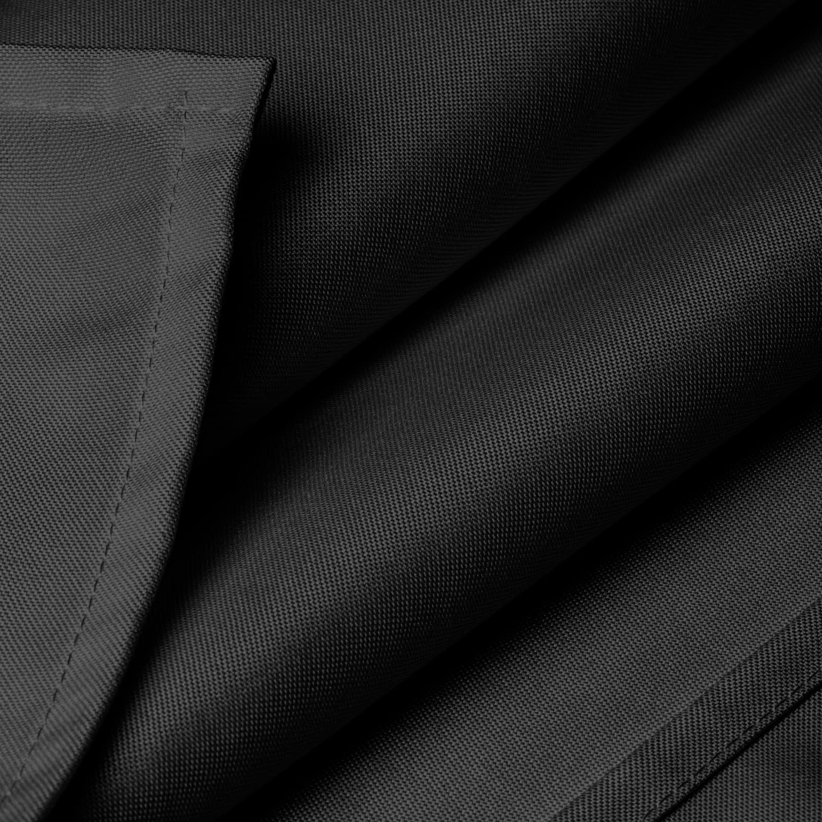 Lann'S Linens - 60 X 102 Premium Tablecloth For Wedding/Banquet/Restaurant - Rectangular Polyester Fabric Table Cloth - Blac