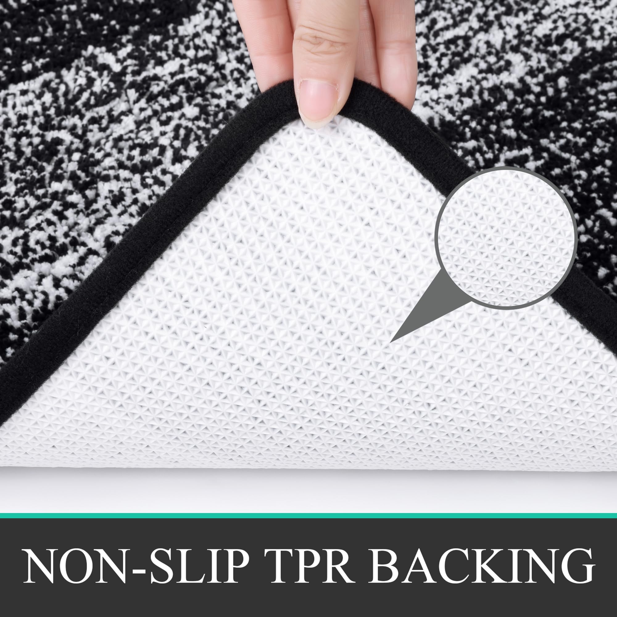 Bsmathom Bathroom Rugs Sets 4 Piece With Toilet Cover, Soft Absorbent Bath Mats Non-Slip For Bathroom, Machine Washable Bathroom