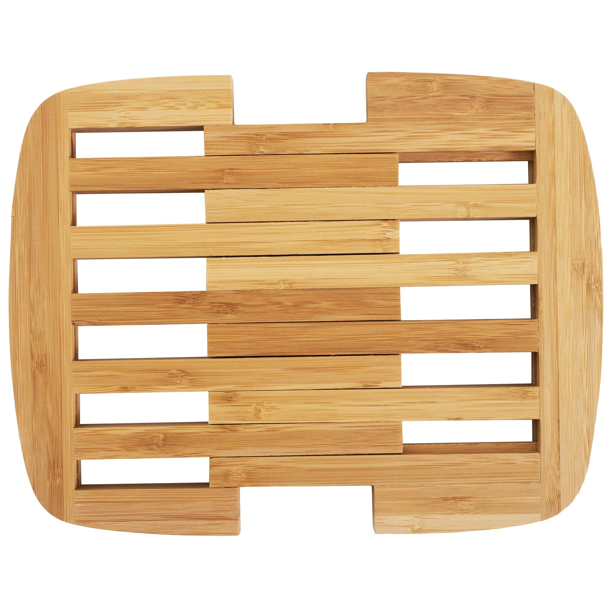 Totally Bamboo Expandable Bamboo Trivet, 8.75'' By 8.75'', Brown