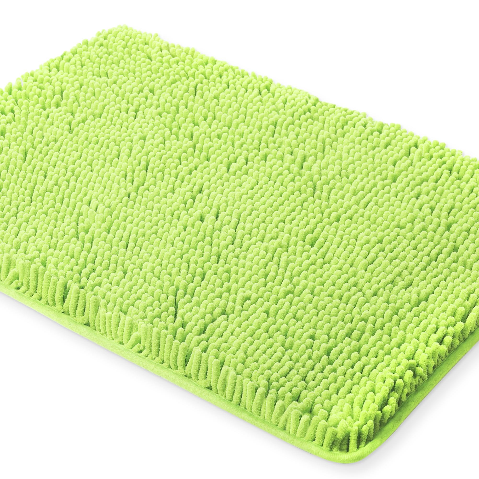 Yeaban Chenille Bathroom Rugs Non-Slip Thick Plush Bath Mat - Absorbent Washable Bath Rugs For Bathroom Shower Sink Carpet (Appl