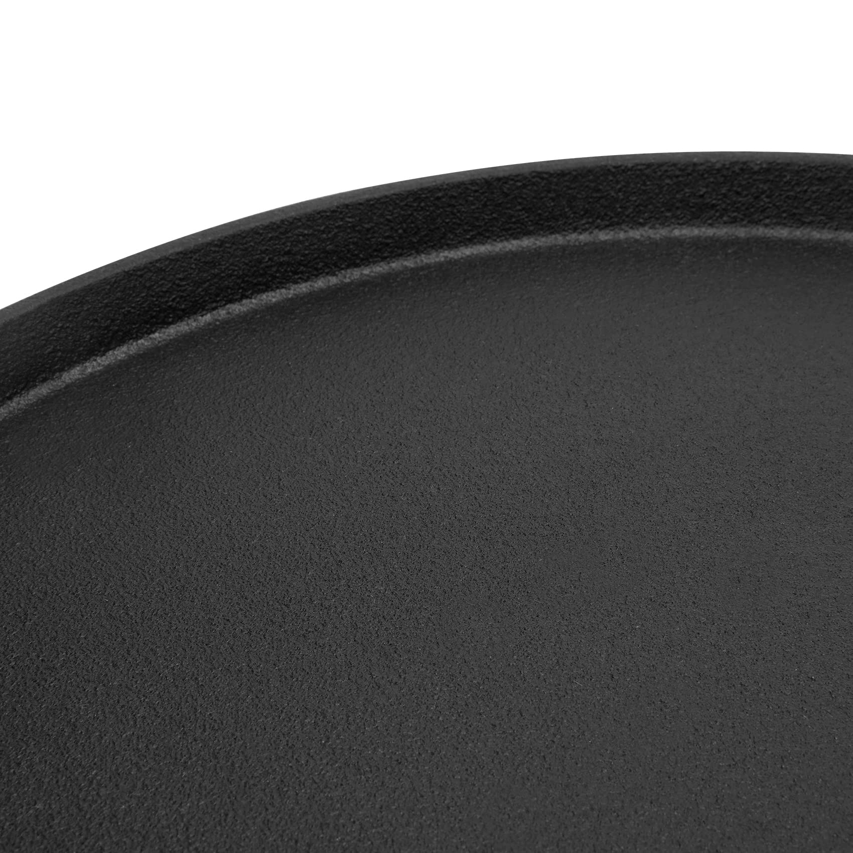 Onlyfire Cast Iron Pizza Pan, 14 Inch Baking Pan With Handles, Pre-Seasoned Skillet Round Griddle Pan For Grill Bbq, Baking Stov