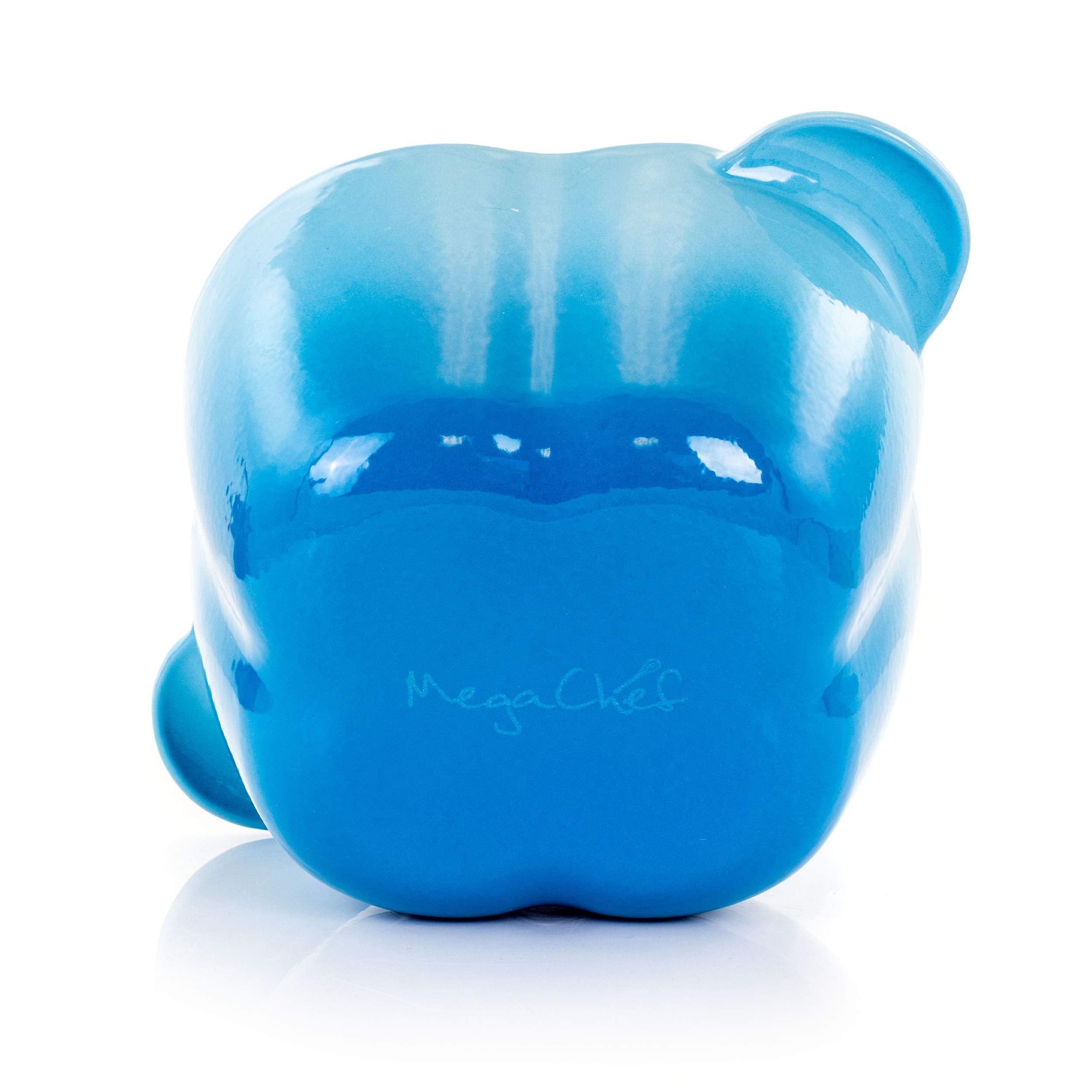 Megachef Pepper Shaped Enamel Cast Iron Casserole, 3 Quart, Blue