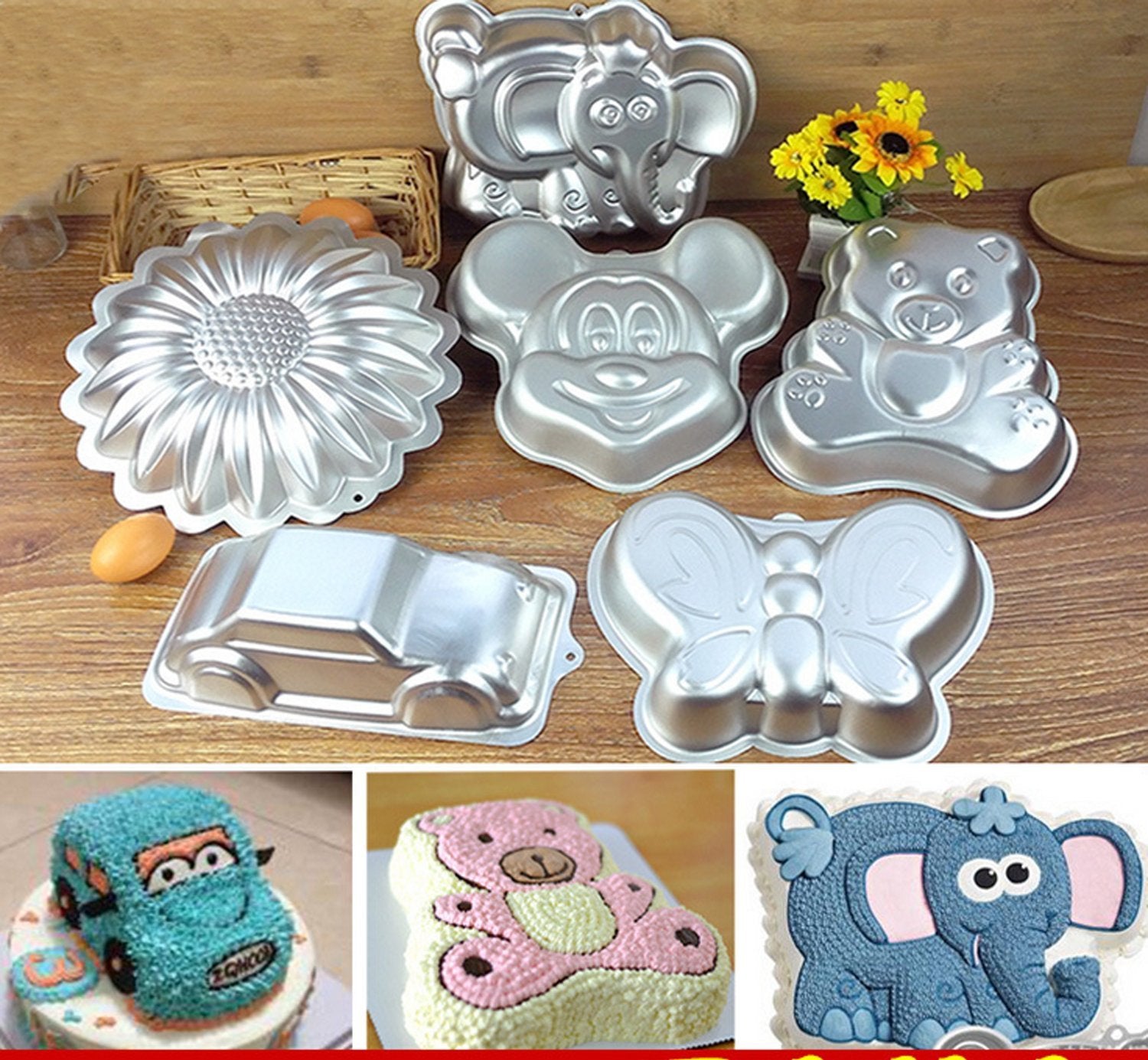 Gxhuang 10 Inch Ladybug Aluminum Alloy Cake Bake Pan Cakes Baking Mold (Beetle)