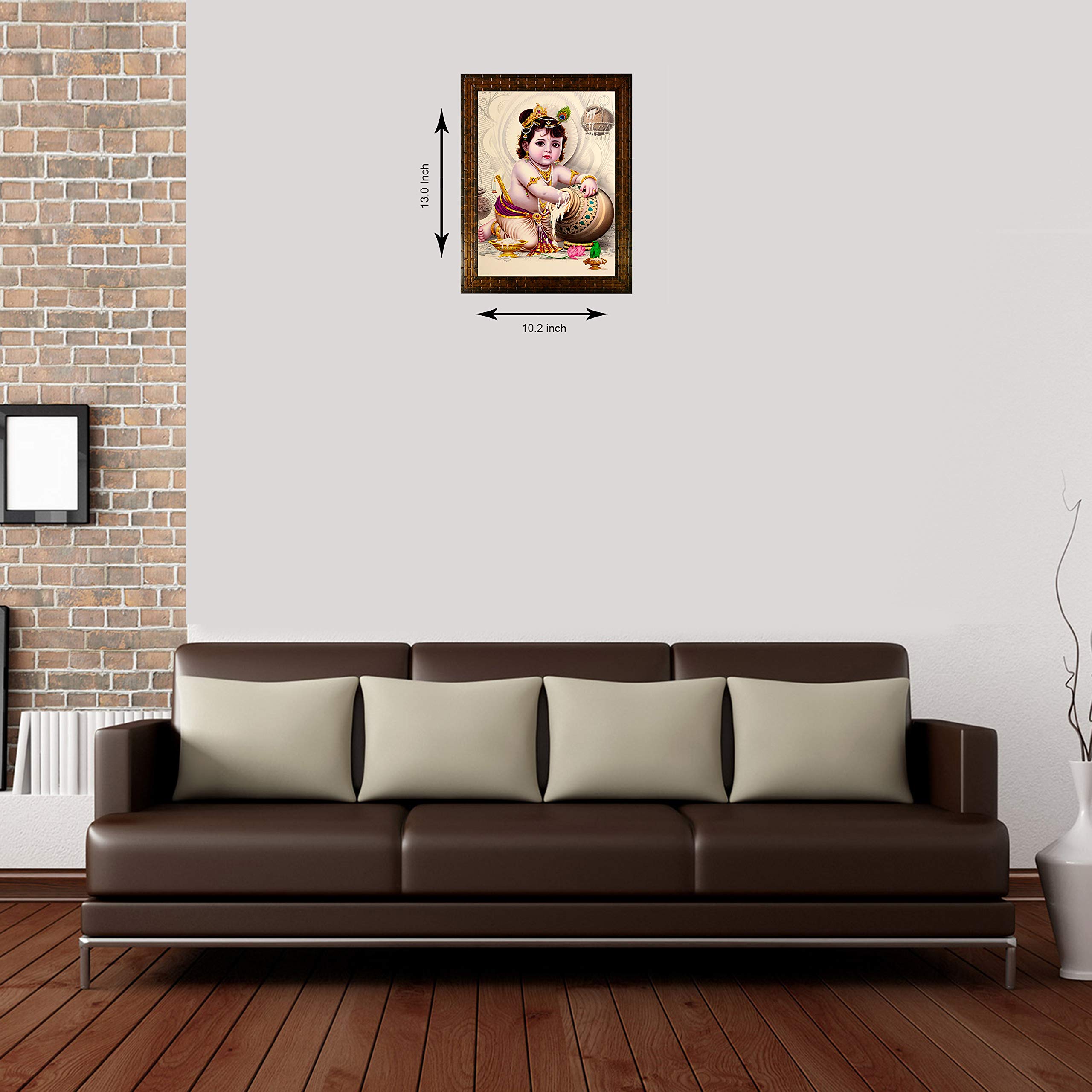 Indianara Religious Paintings Painting -Synthetic Wood, 27X30.5X1Cm, Multicolour (Gb1)