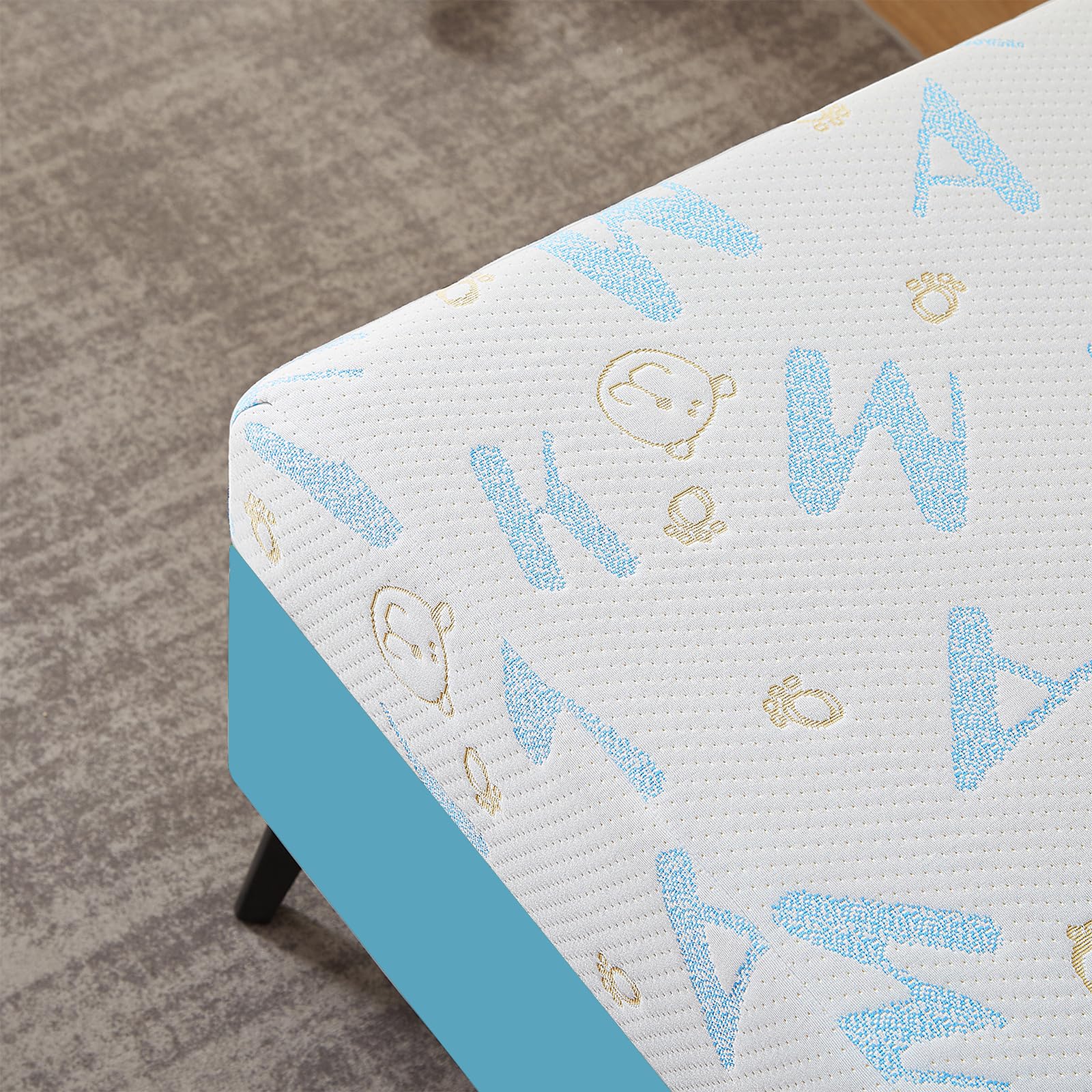 Ouui 5 Inch Twin Mattress For Kids, Removable Washable Cover Cooling Memory Foam Medium Feel, Bed-In-A-Box, Certipur-Us Certifie