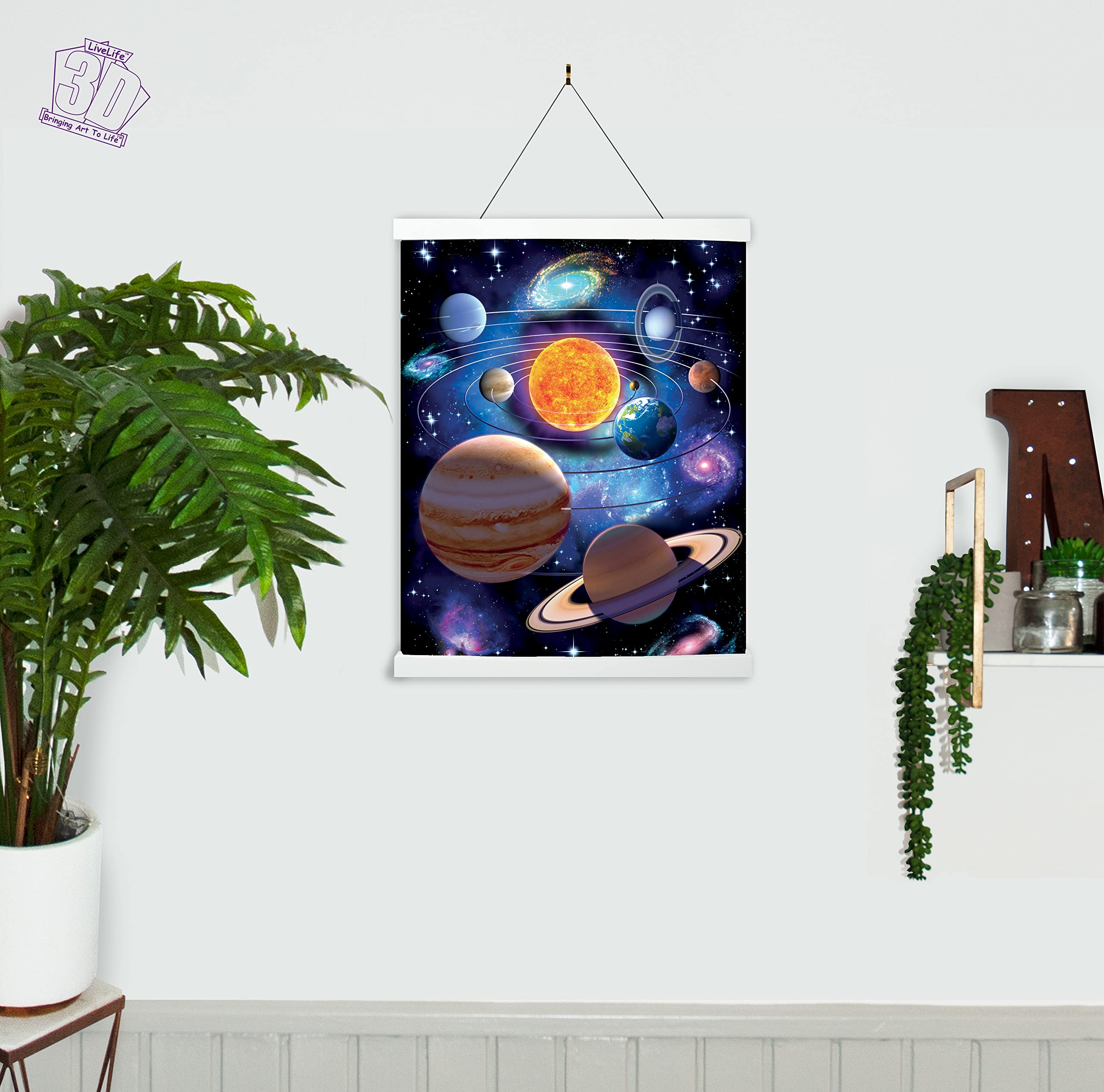 3D Livelife You Are Here De Deluxebase Lenticular Wall Poster Space 3D Poster No Frame Perfect Wall Decoration Original Artwork