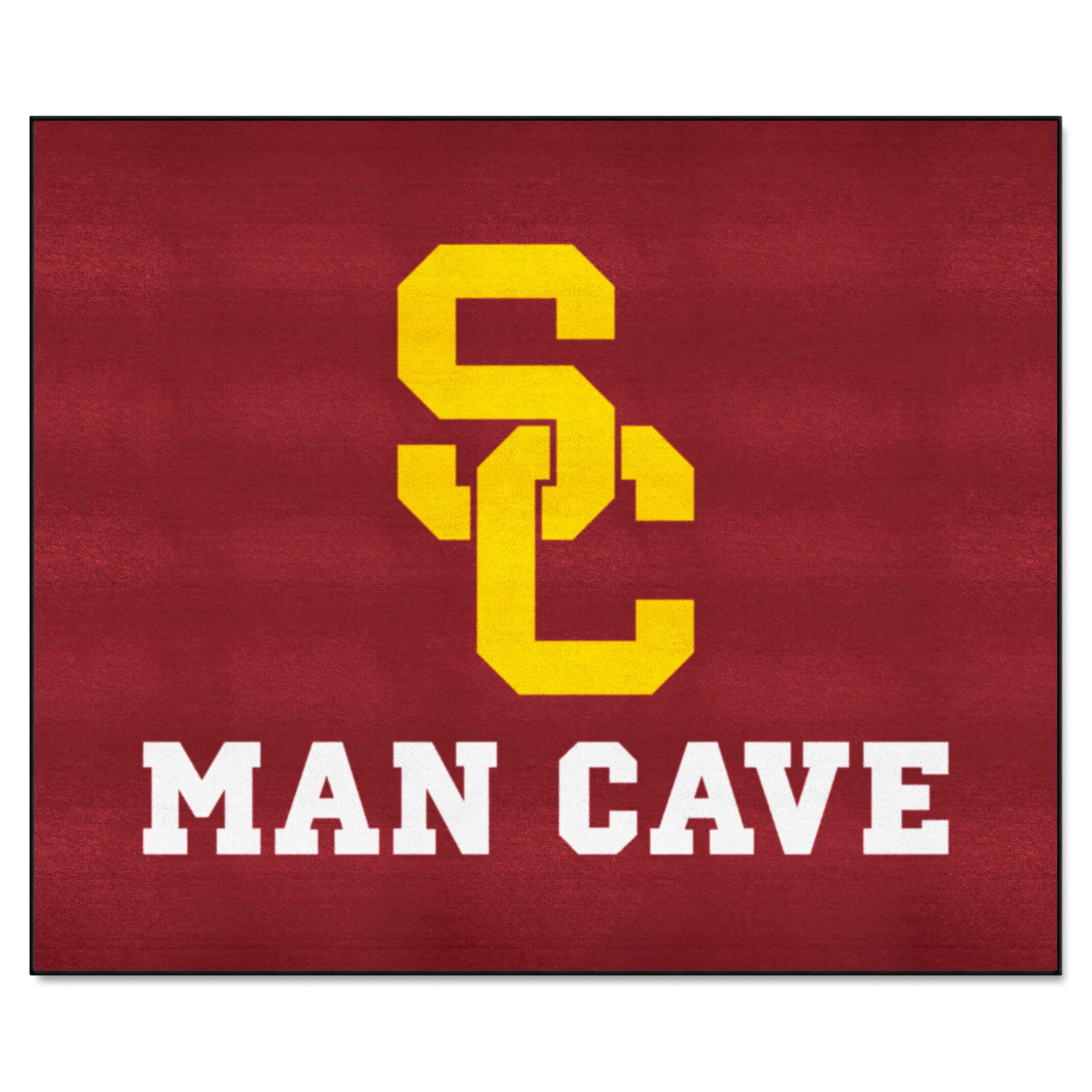 FANMATS 14626 Southern California Trojans Man Cave Tailgater Rug - 5ft. x 6ft. Sports Fan Area Rug, Home Decor Rug and Tailgatin