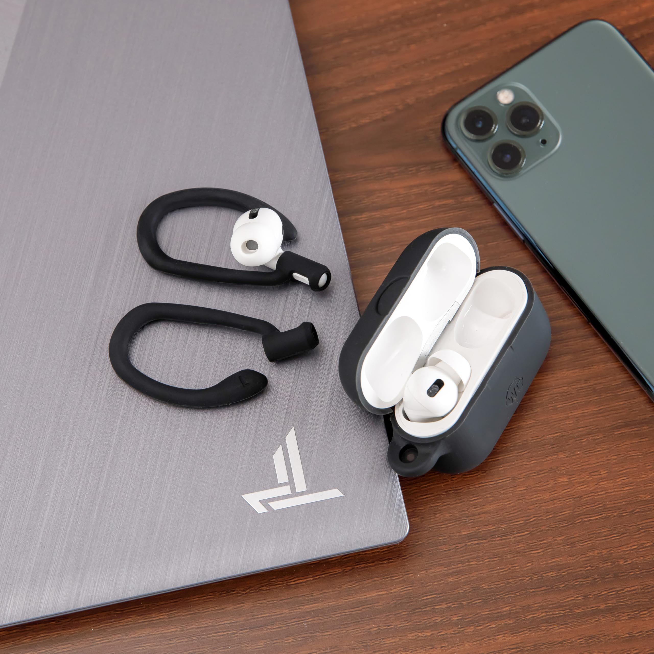 Wc Hookz - Upgraded Over Ear Hooks For Airpods Pro  Airpods 1, 2  3-2 Size Pairs Included In Package, Unique Left  Right Hook, D