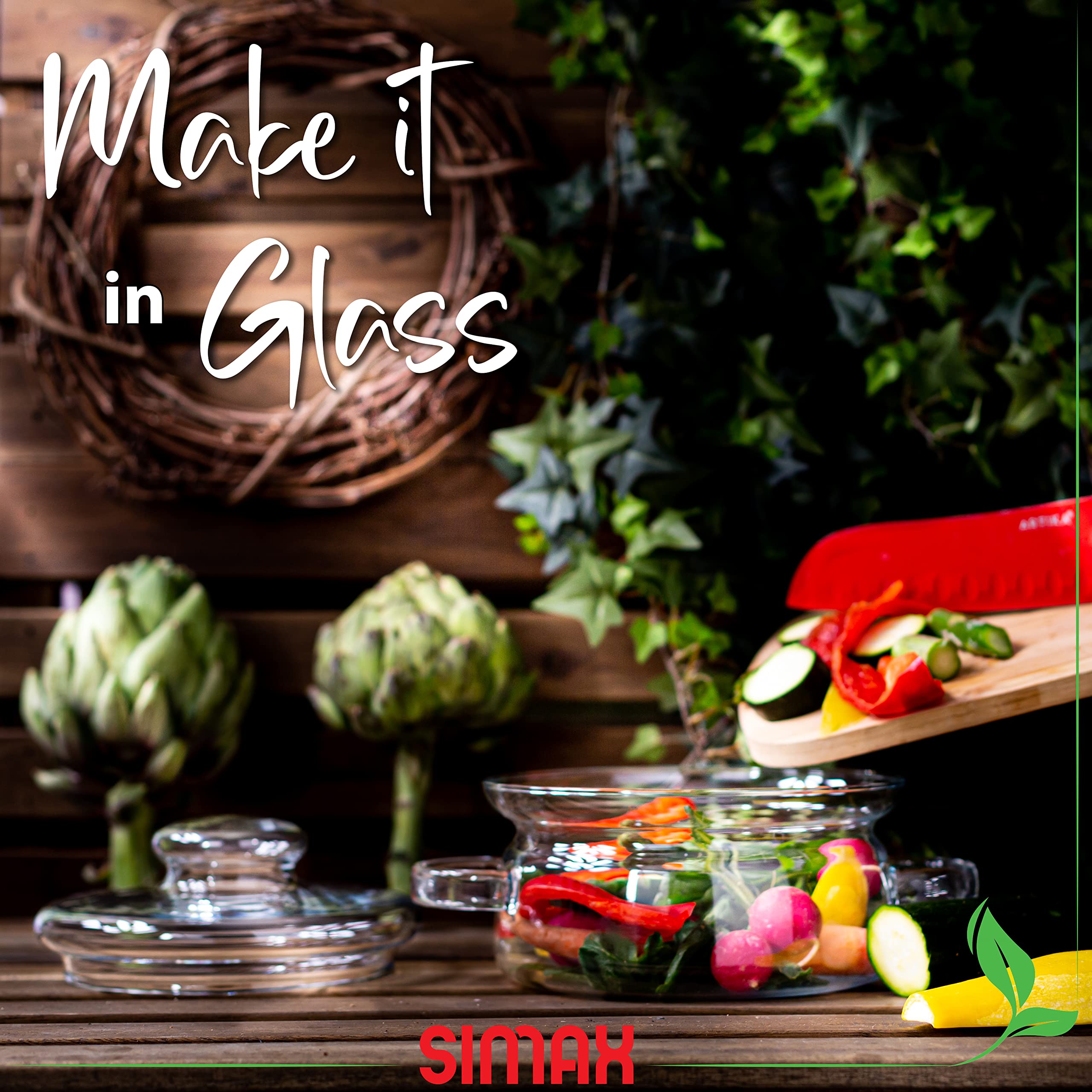 Simax 1 Quart Glass Saucepan With Lid - Heat Resistant Handles  Microwave and Dishwasher Safe Borosilicate Glass Pot for Serving  Potpourri