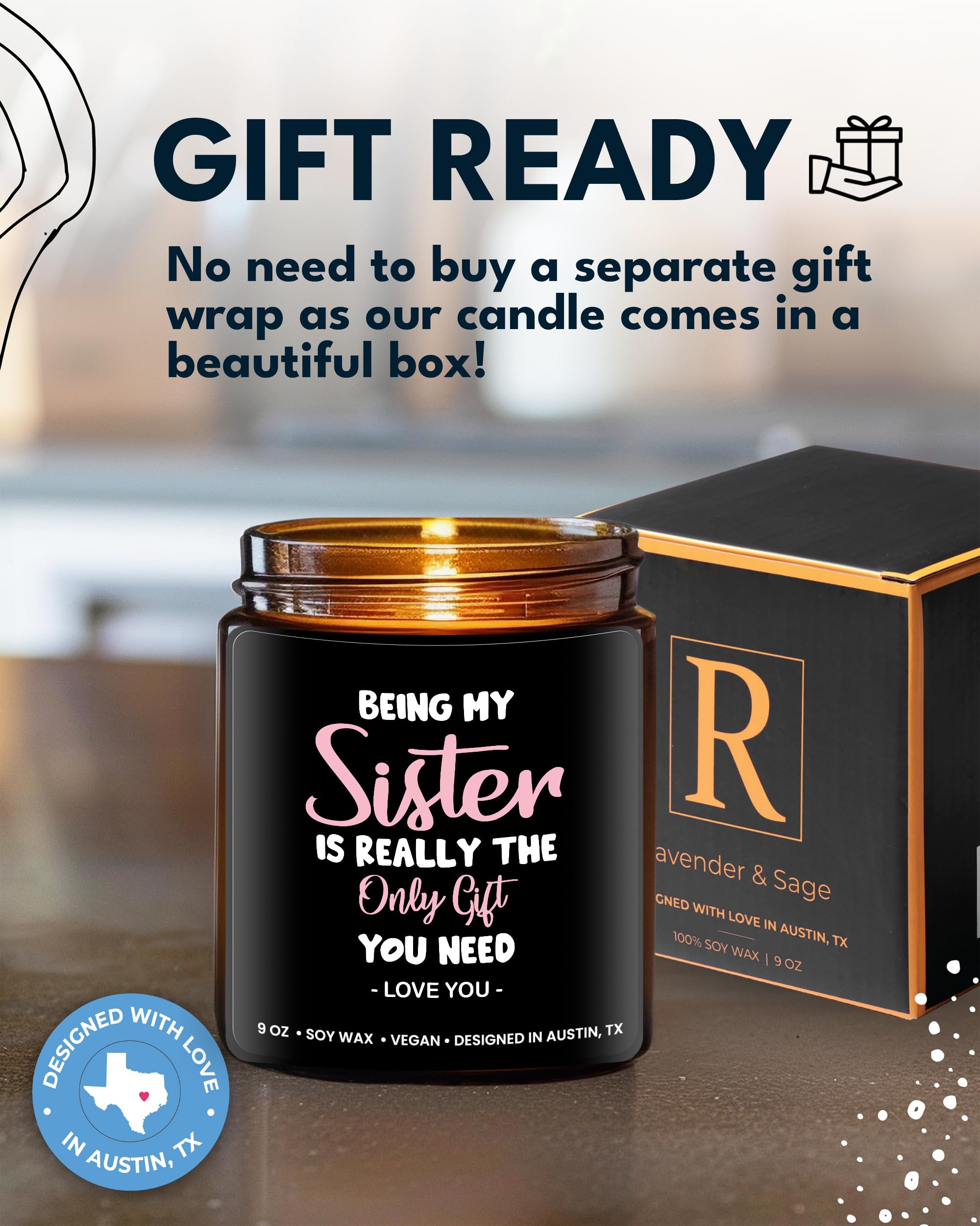 Funny Sister Candle  Best Sister Gifts  Funny Gifts For Sister Gift Ideas  Funny Sister Gifts From Sister To Sister Gifts  Best Friend Sister Gifts  Special Sister Birthday Gifts From Sister Christmas