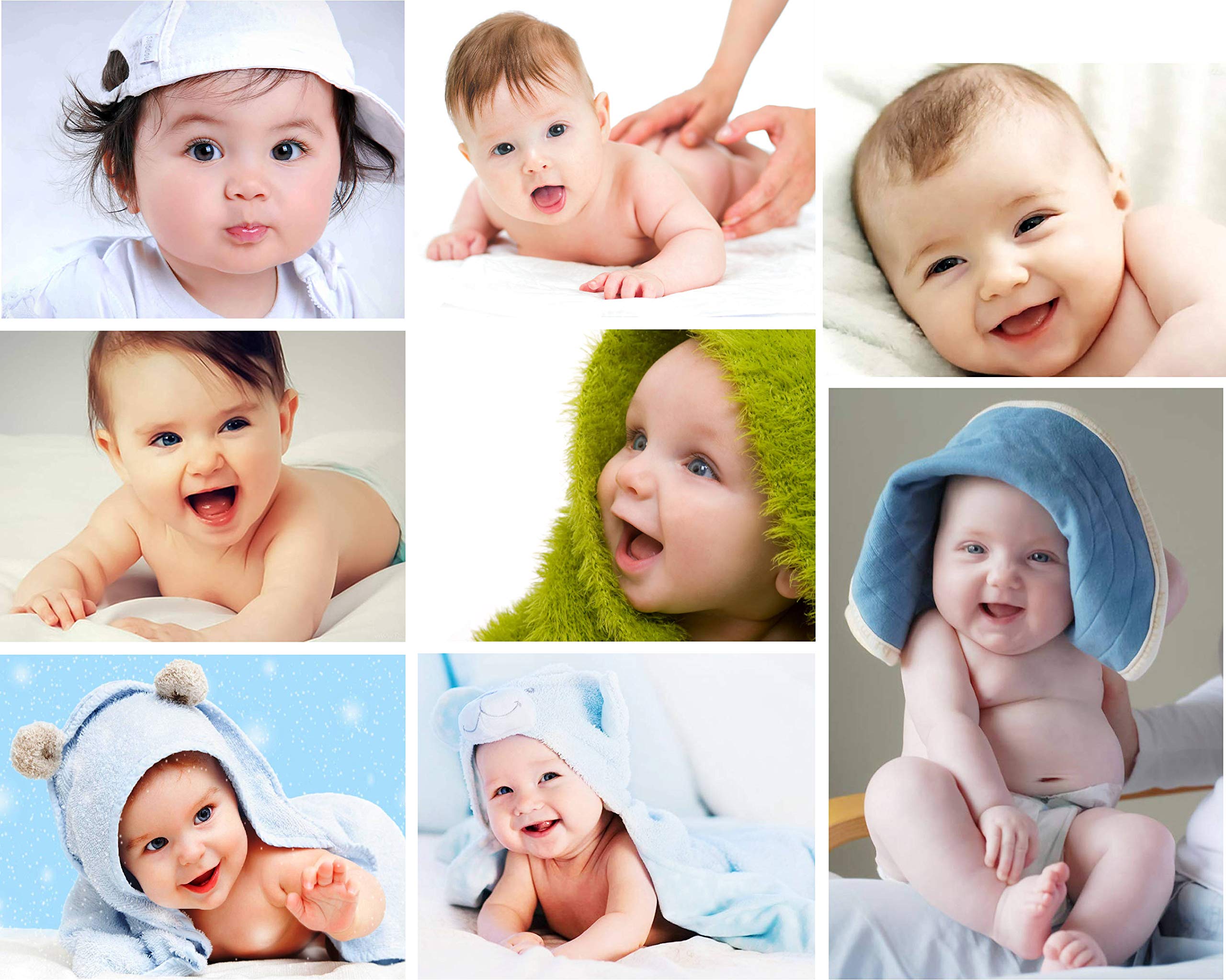Giant Innovative Cute Smiling Baby Poster For Pregnant Women Room Decor 8B (Size : 12 X 18 Inch) Pack Of 8