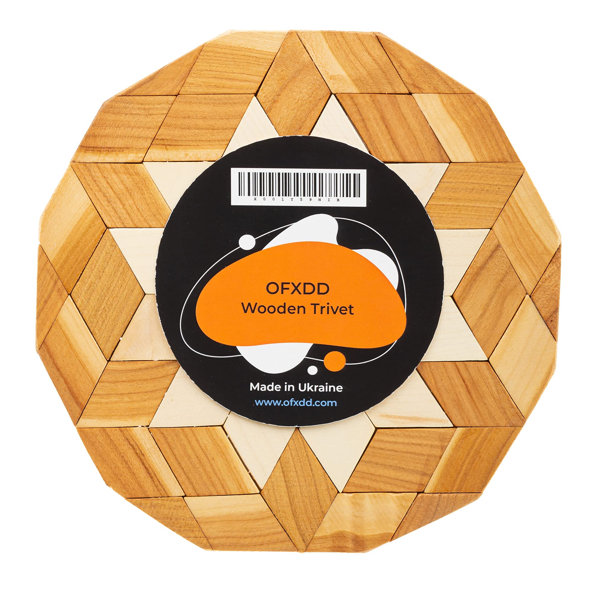 Decorative Wooden Trivet For Table - Large Wood Trivet Hot Pads For Hot Dishes - Round Table Runner Wood Hot Plate Pad