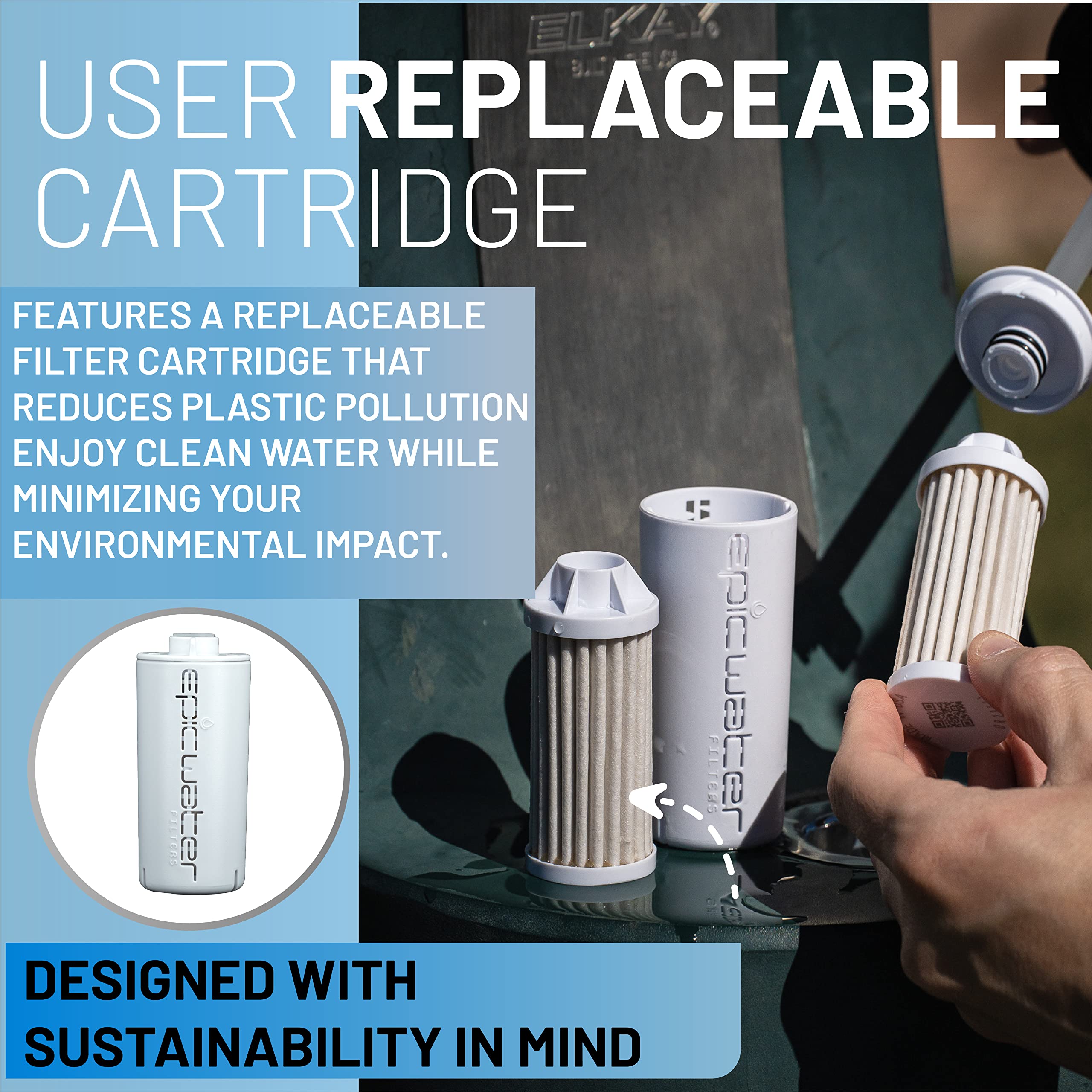 Epic Water Filters Nalgene Og Water Bottle With Filter, Usa Made, Bpa Free, Removes 99.99% Tap Water Contaminants, Forever Chemi