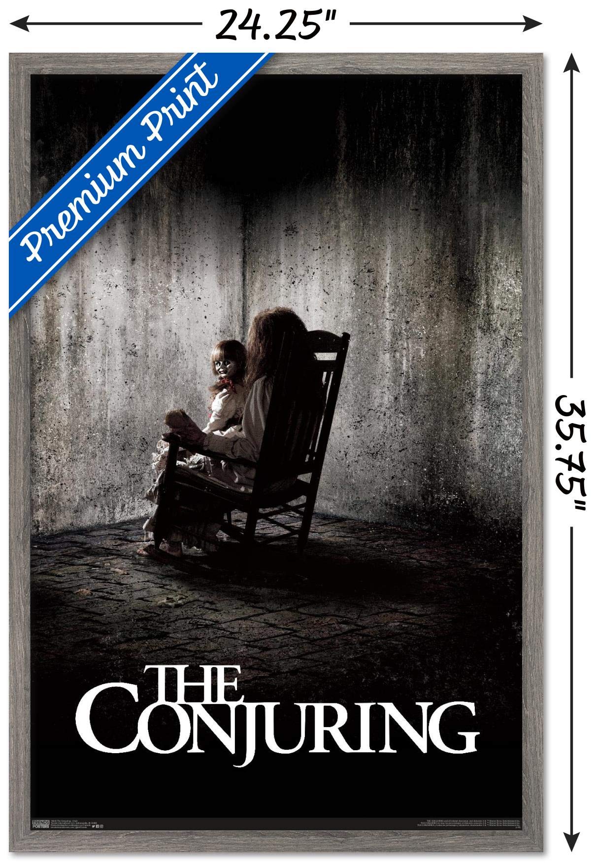 Trends International The Conjuring - Chair Wall Poster, 22.375'' X 34'', Barnwood Framed Version
