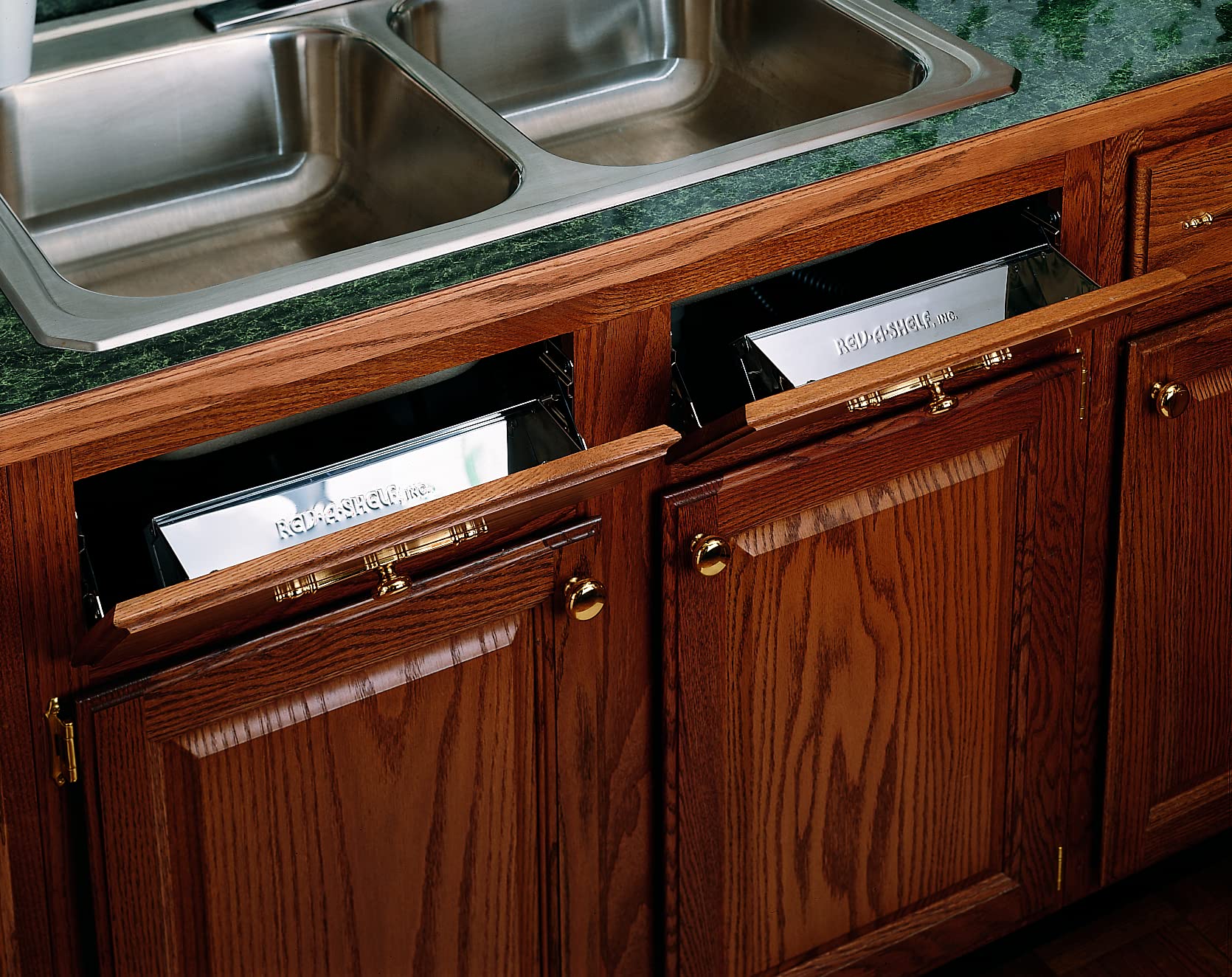 Rev-A-Shelf 11-1/4 In Stainless Steel Tip-Out Tray, Standard, Silver