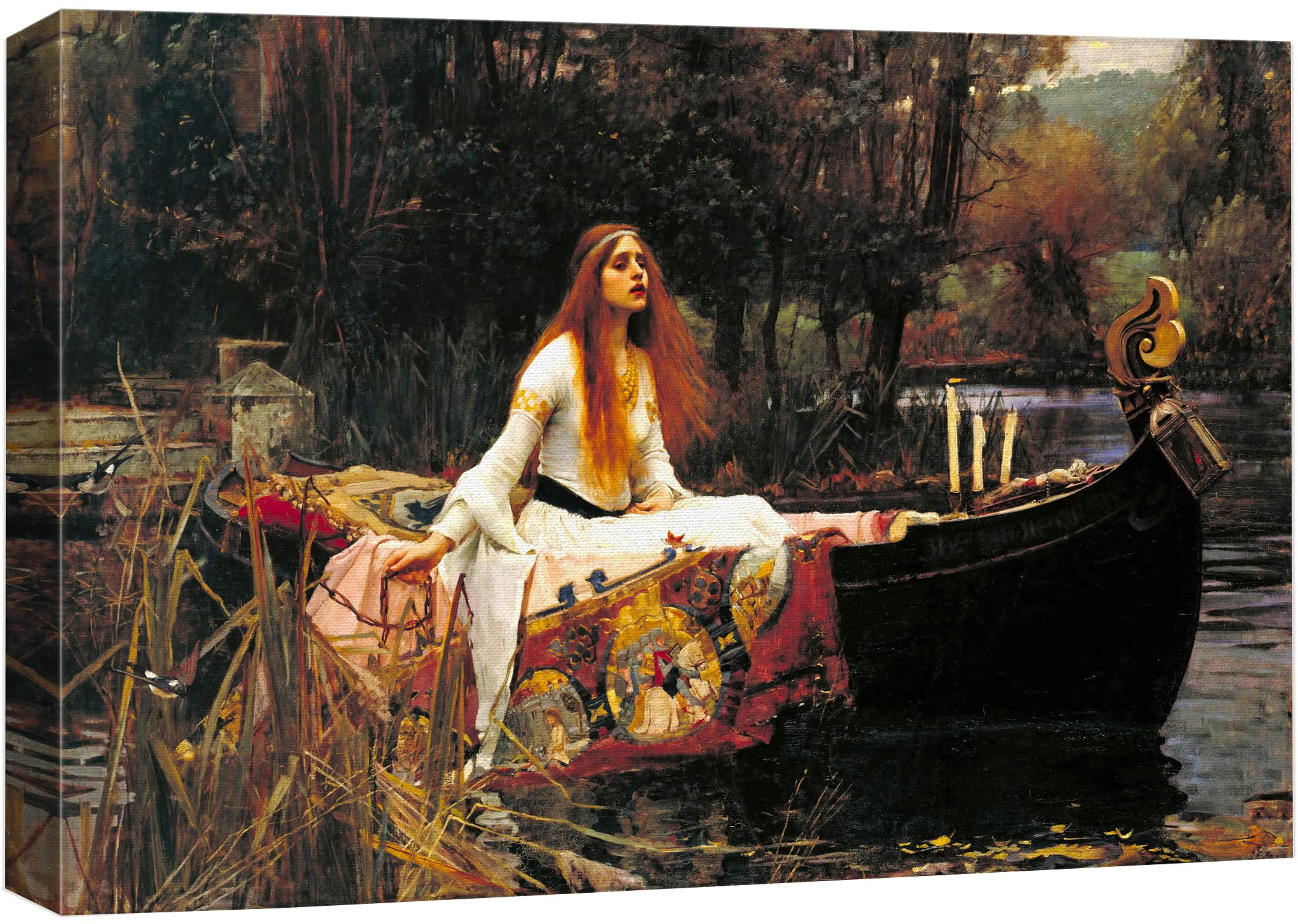 Wall26 Canvas Print Wall Art The Lady Of Shalott By John William Waterhouse People Historic Illustrations Fine Art Traditional C