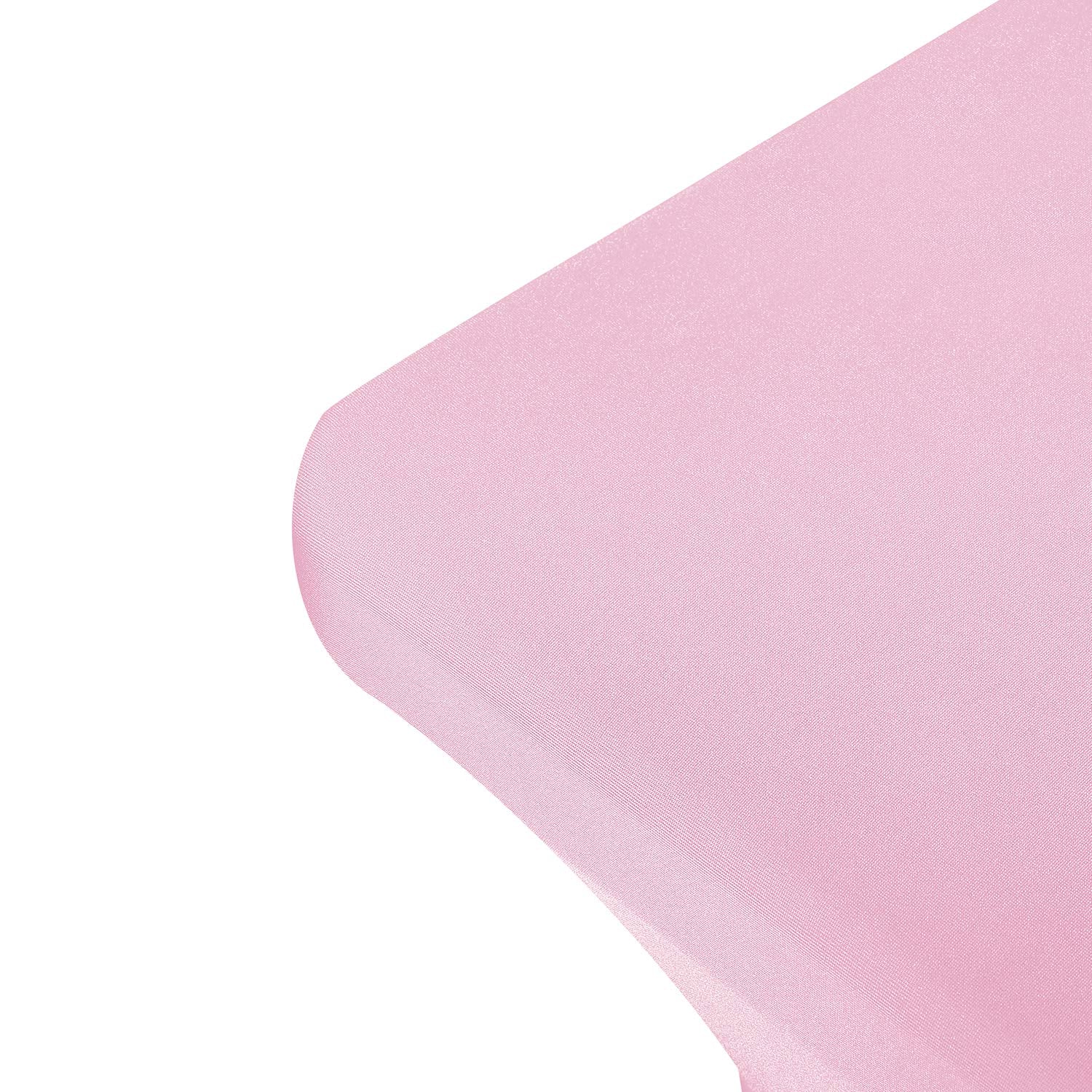 Peomeise 4Ft Spandex Table Cover Rectangular Stretch Spandex Tablecloth (Pink,4Ft)