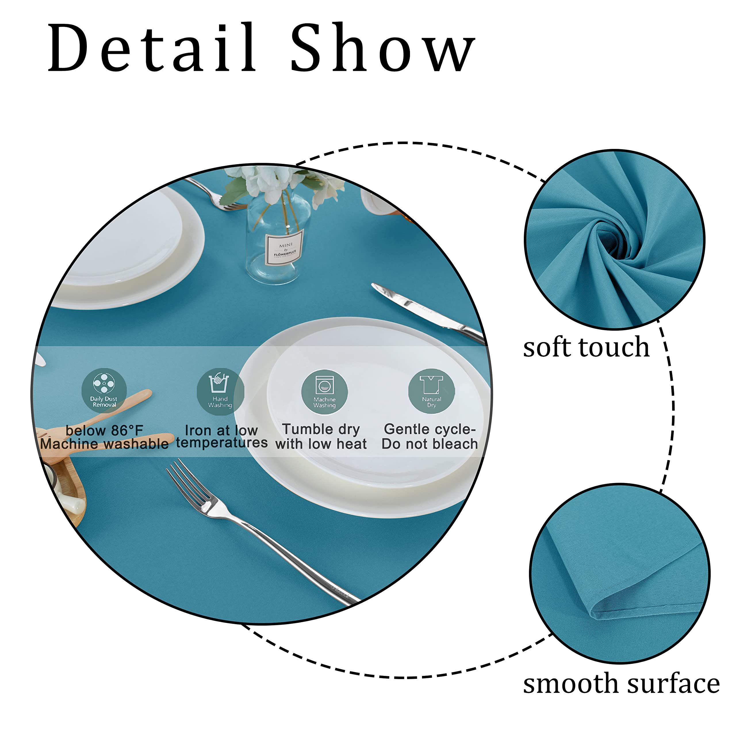 Fitable Rectangle Tablecloth 60X120 Inch Tablecloth Stain And Wrinkle Resistant Washable Polyester Table Cloth, Decorative Fabri