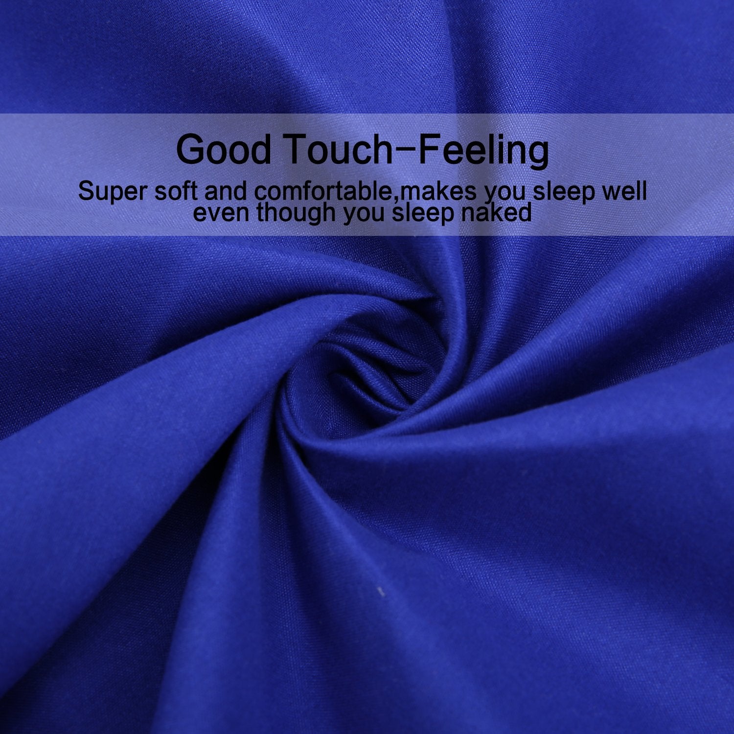 4 Piece Bed Sheet Set (Full,Royal Blue) 1 Flat Sheet,1 Fitted Sheet And 2 Pillow Cases,Brushed Microfiber Luxury Bedding With De