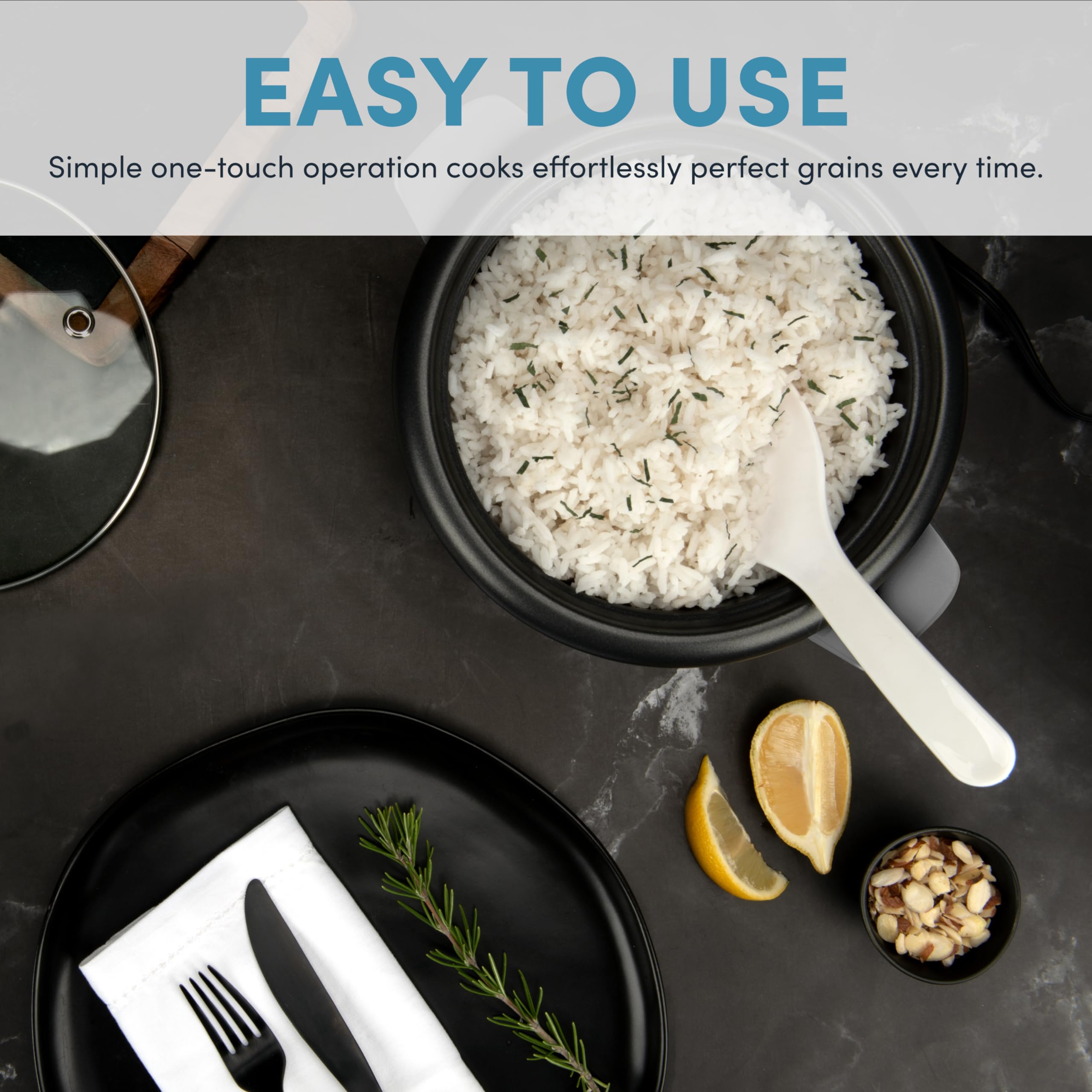 Aroma Housewares 1.5Qt. Rice & Grain Cooker (Arc-363Ngb),Black,6-Cup Cooked / 3-Cup Uncooked