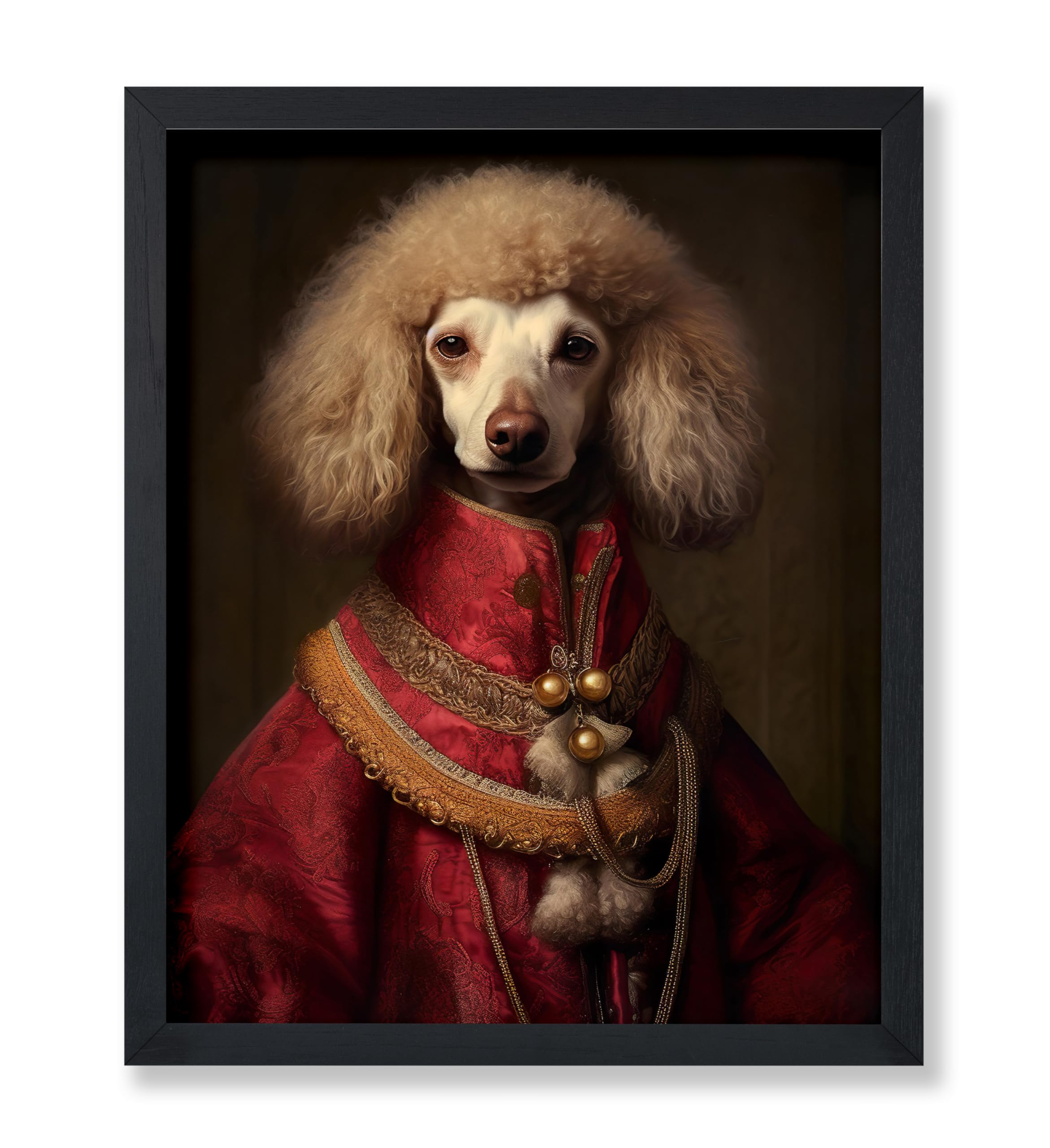 Poster Master Aristocratic Poodle Poster - Dog Print - Renaissance Art - Dog Breed Art - Gift For Men, Women & Animal Lover - Fu