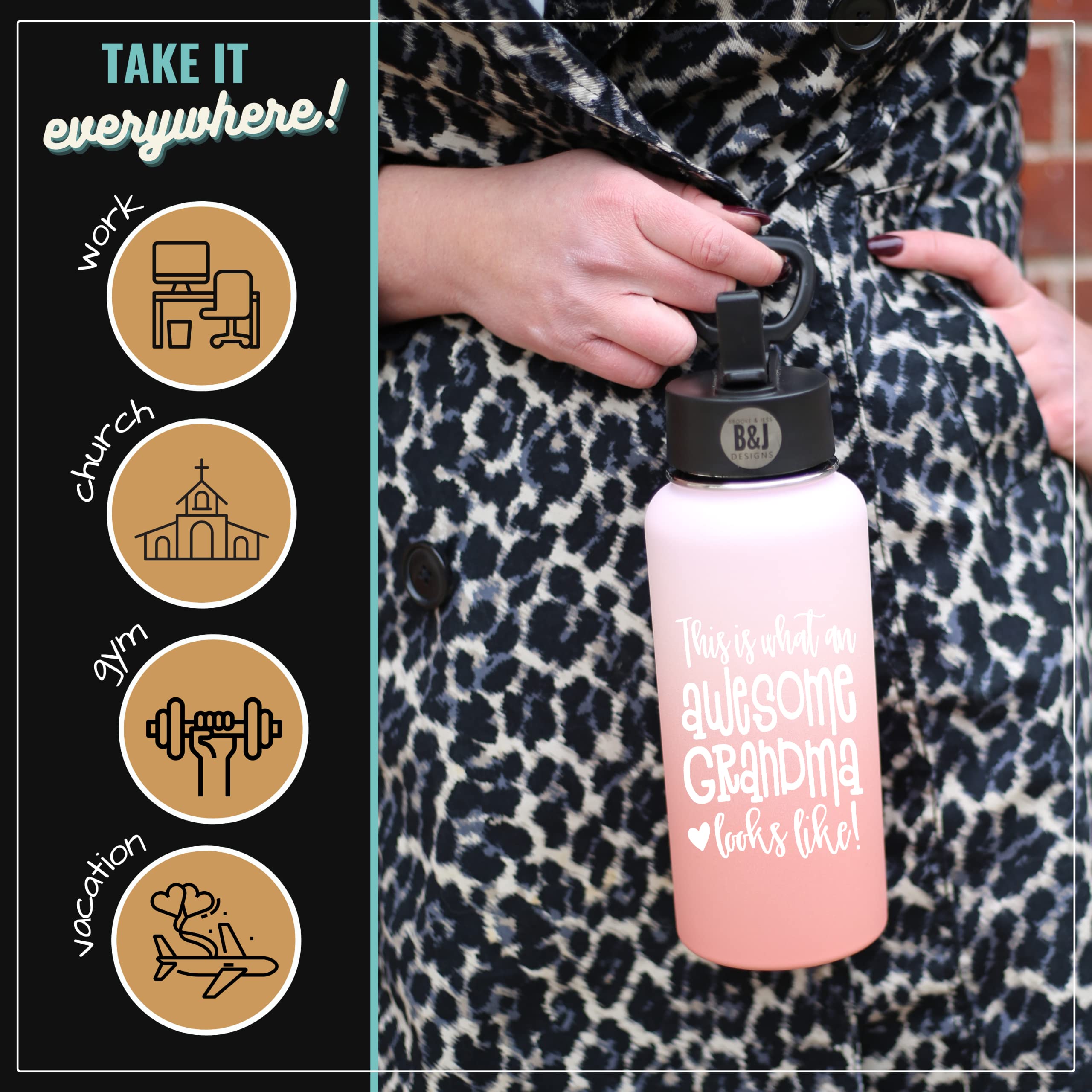 Best Grandma Gifts - Cute Coffee Mugs Tumbler Cups - Present For Gramma, Grammy, Grandmothers, Grandmom - Presents For Future Ne