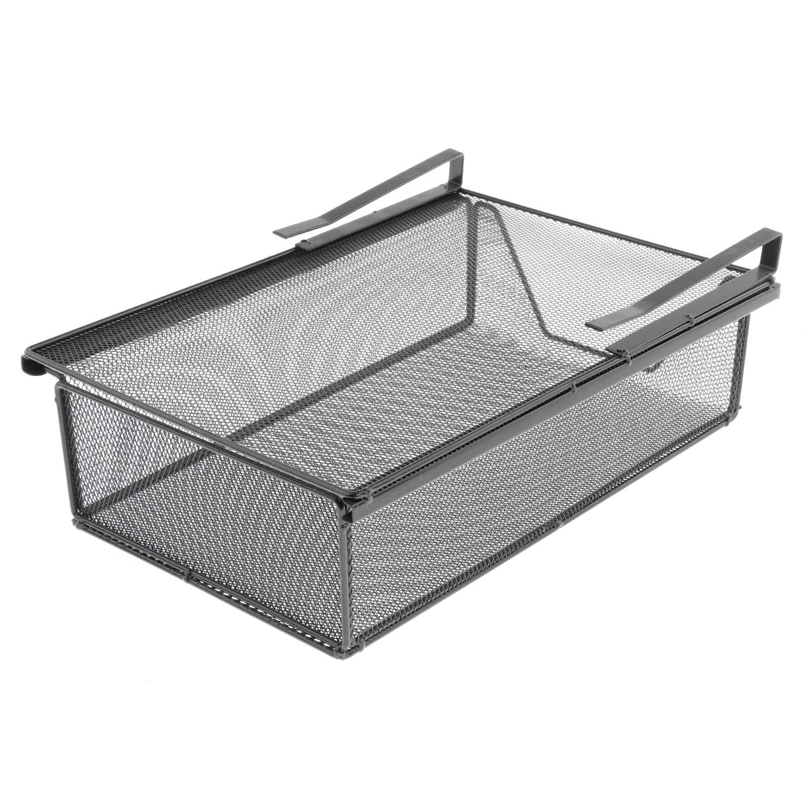 Enakshi Under Shelf Wire Basket Space Saving Multipurpose For Kitchen Office Bedroom Black|Home & Garden | Household Supplies & 